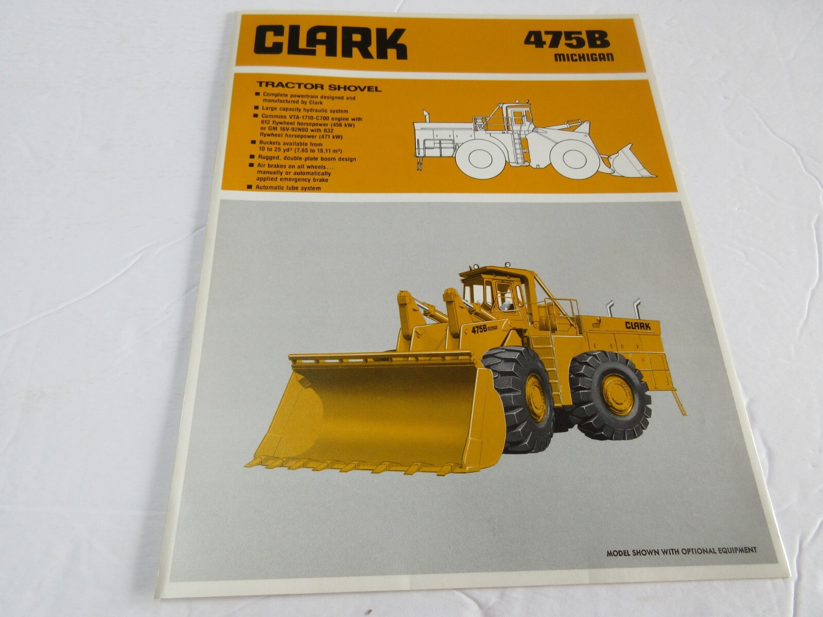 Clark Michigan 475B Tractor Shovel (Wheel Loader) 4 Page