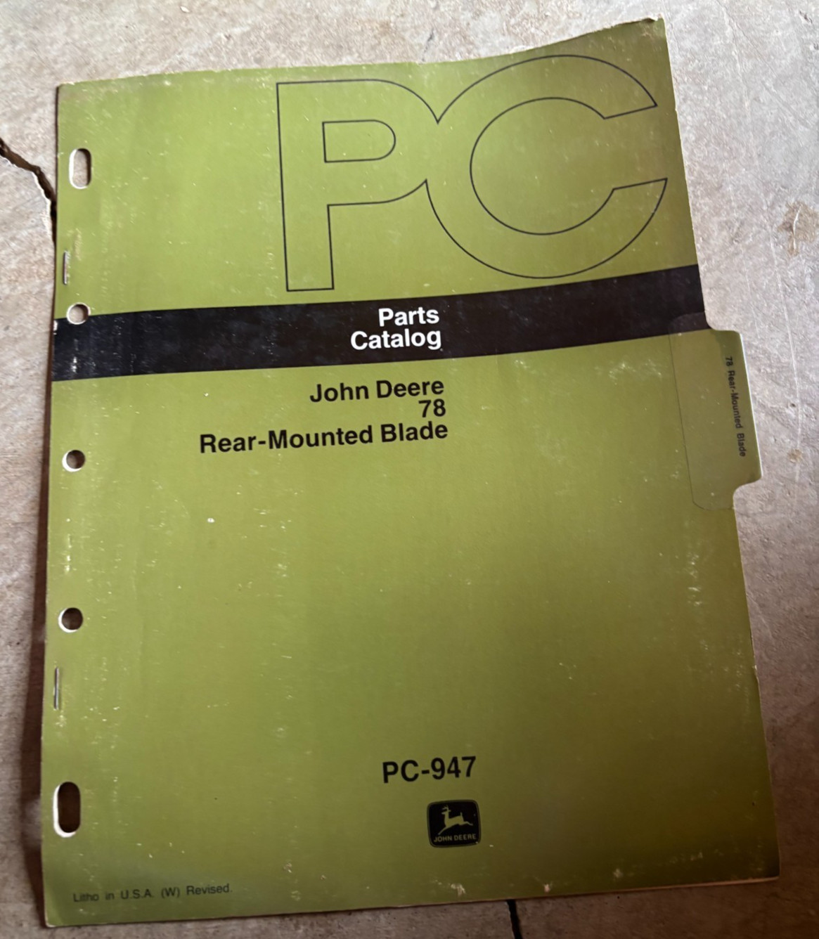 John Deere 76 Rear Mounted Blade Manual AMIL26 no3