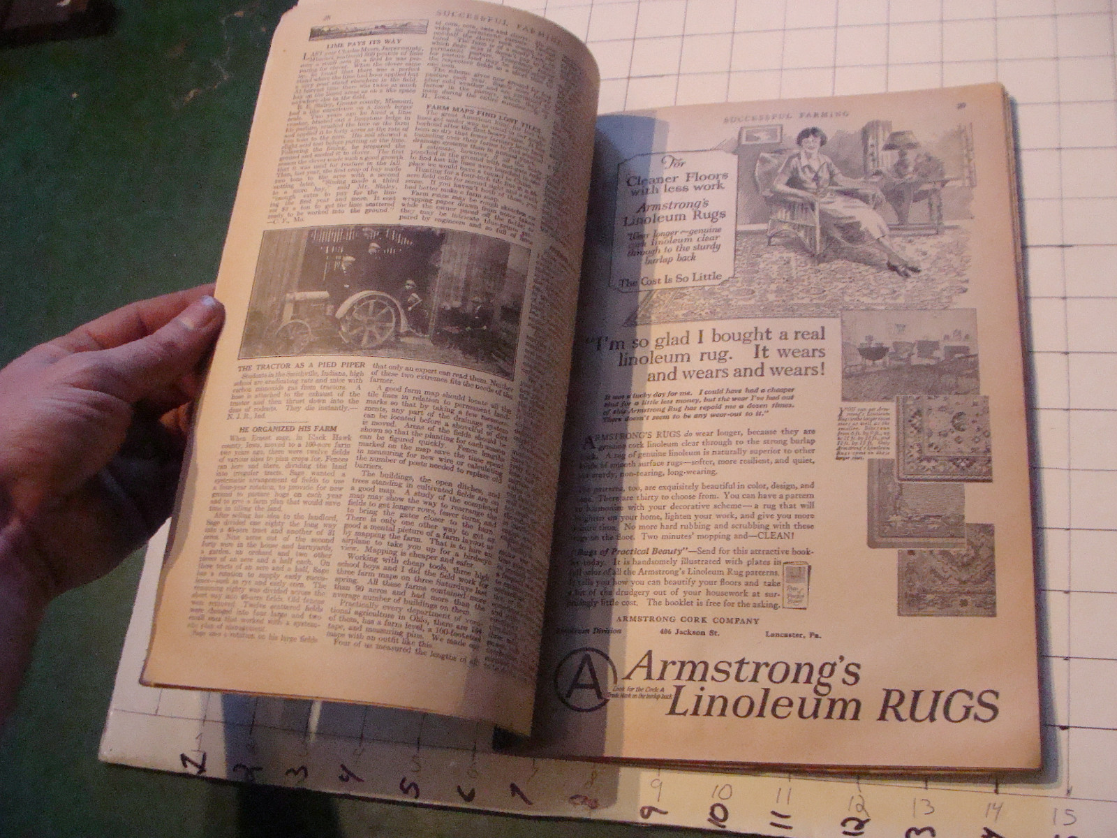 Check it out: SUCCESSFUL FARMING mag 1925 october w COWS IN WATER