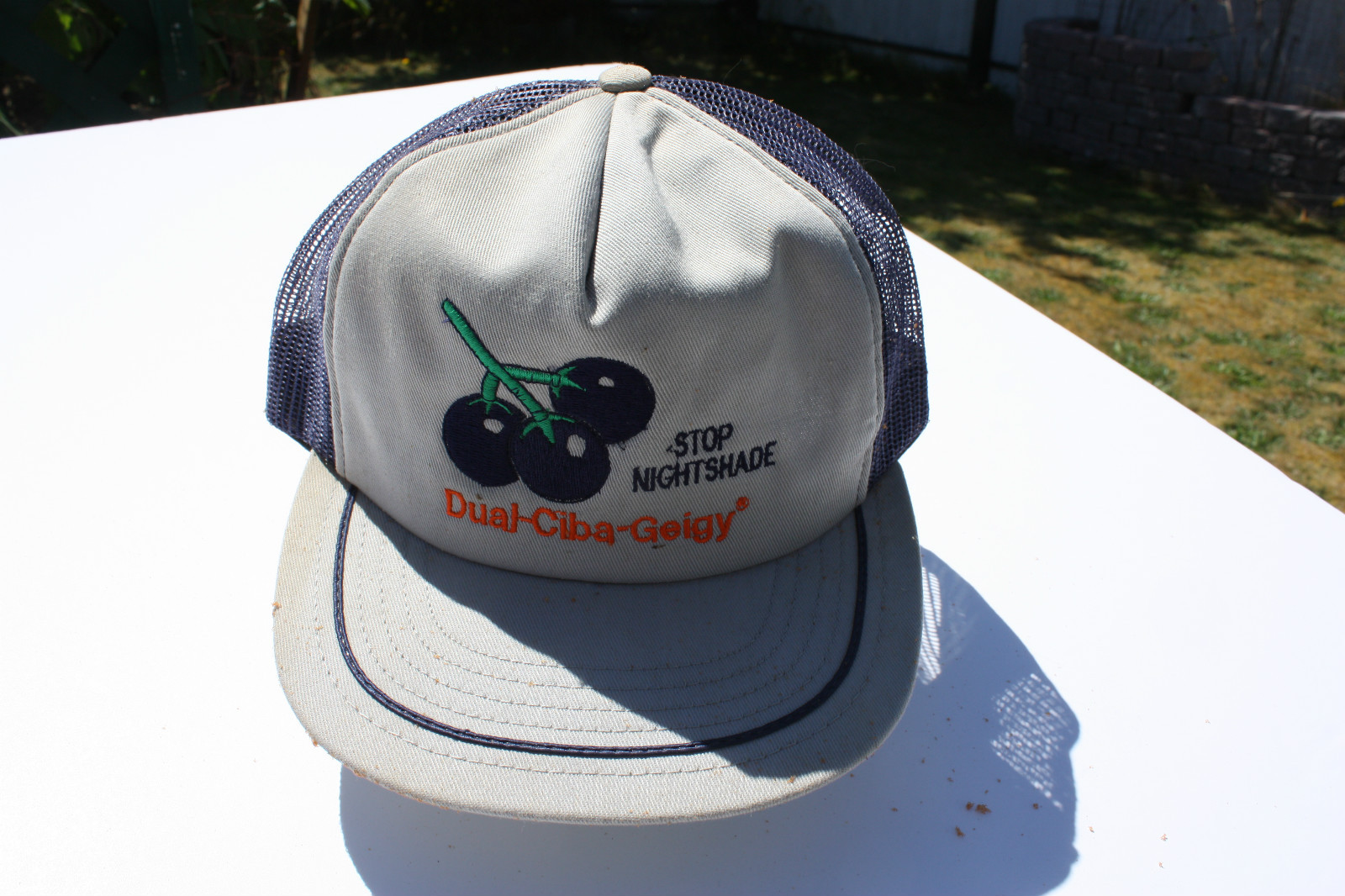 Ball Cap Hat – Dual-Ciba-Geigy – Stop Nightshade – Farm Herbicide (H1153)