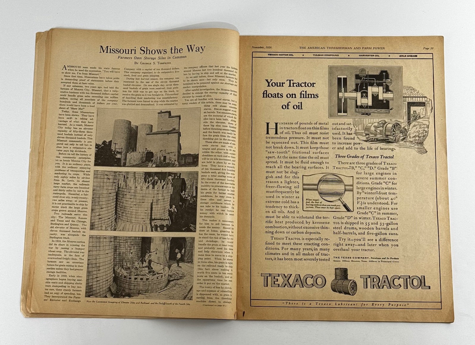 The American Thresherman & Farm Power MAGAZINE November 1920 MADISON, WIS.