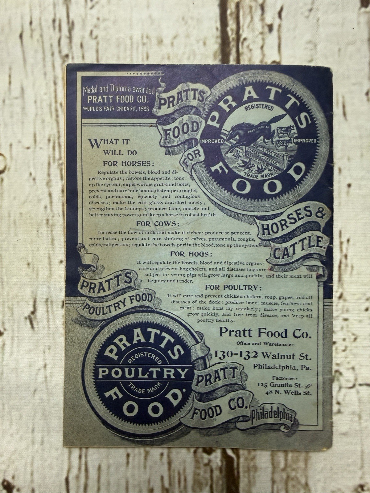 VTG Pratts Hand Book For Farmers Horse Owners Dairymen & Poultry Keepers Book