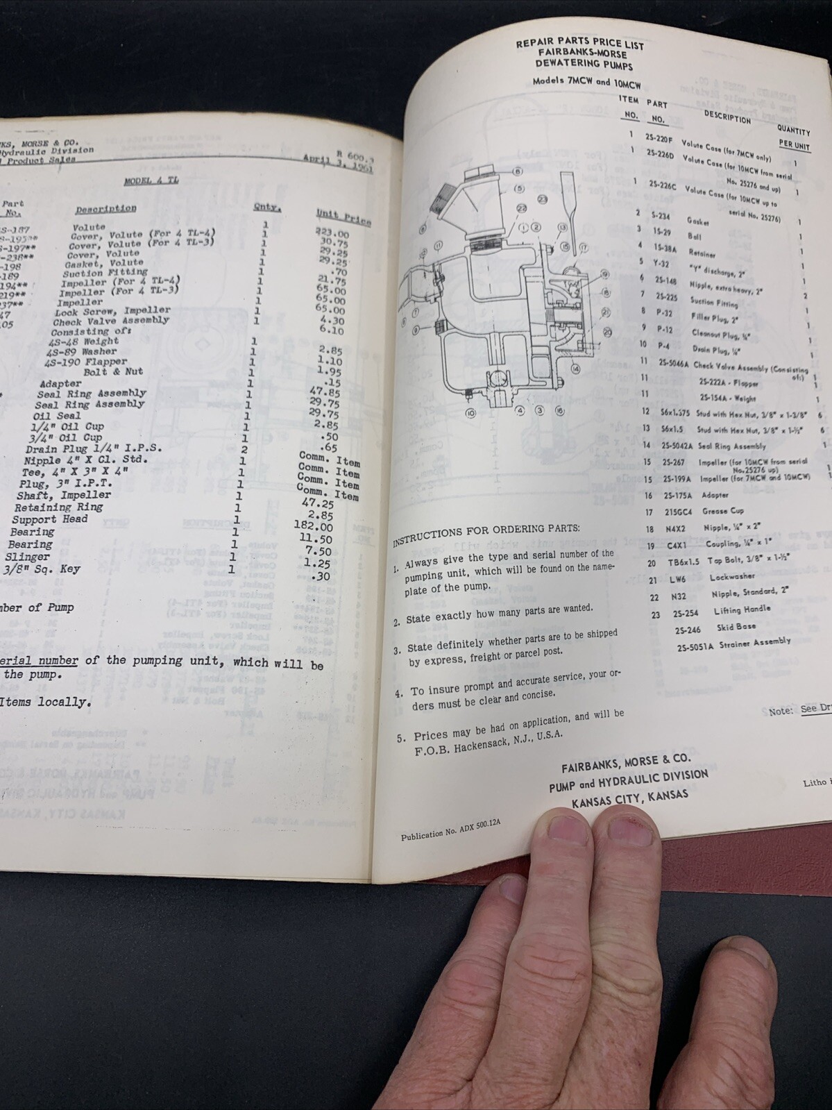 1960’s Fairbanks Morse Dealer Products Catalog/Prices- Farm Home Water Systems