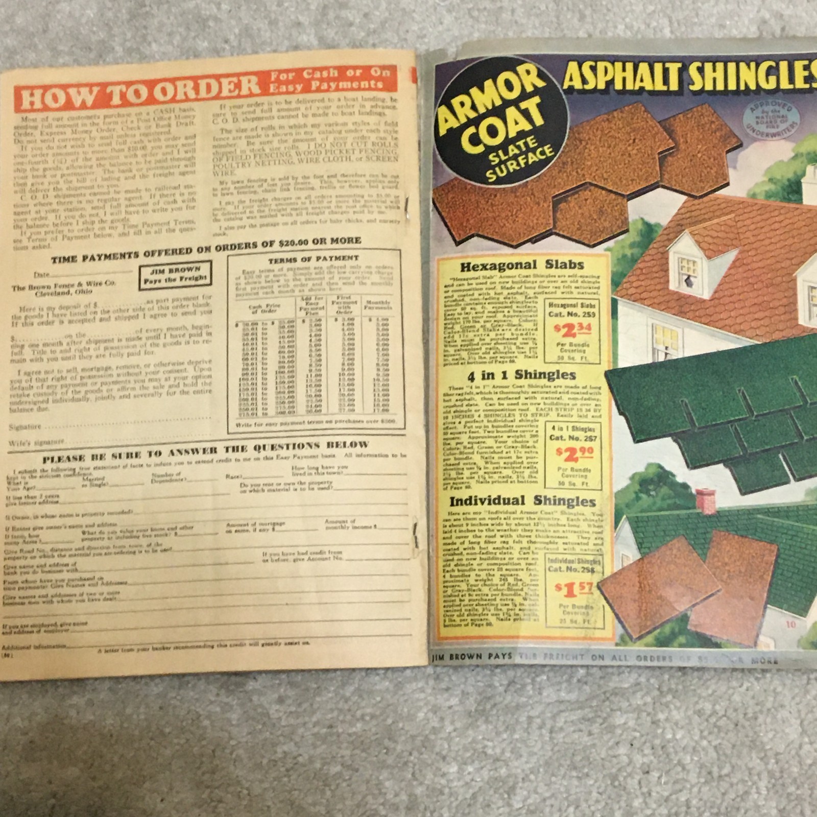 Vntg 1935 Jim Brown&rsquo;s Bargain Book Catalog, Tools Fence Heater Range Paint Roof