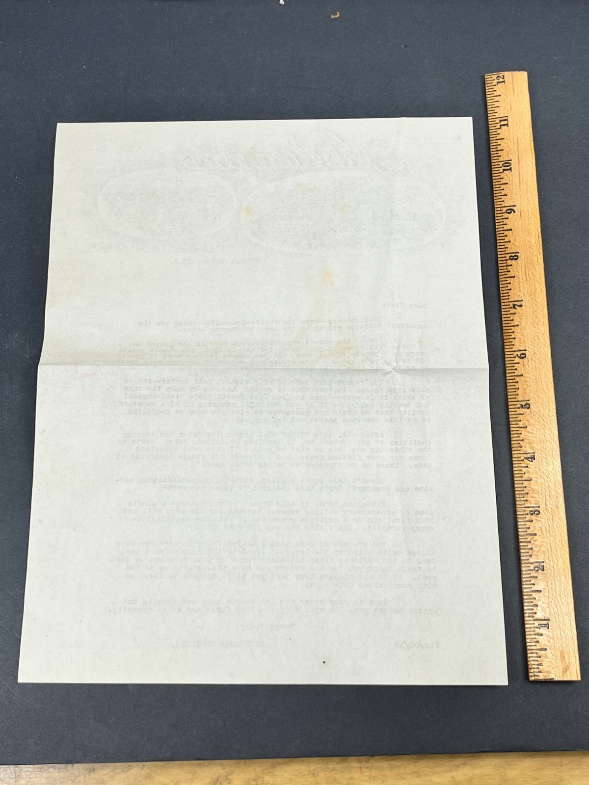 1918 Kitselman Brothers Fence Wire Mill Muncie Indiana IN Letterhead Letter +