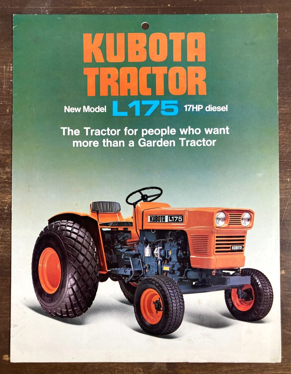 Kubota L175 Diesel Tractor 1972 Dealer Sales Brochure Farm Equipment Japan