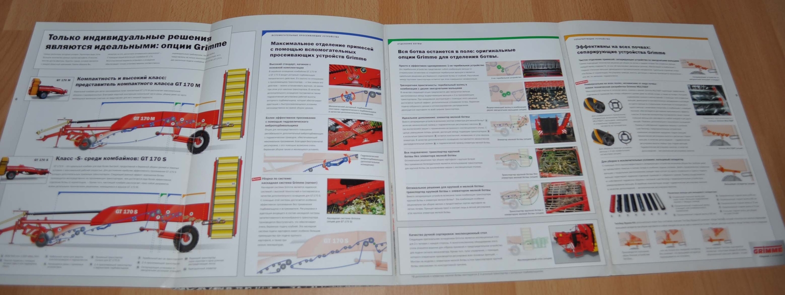 Grimme GT 170 Potato Harvesting Agricultural Brochure Prospekt