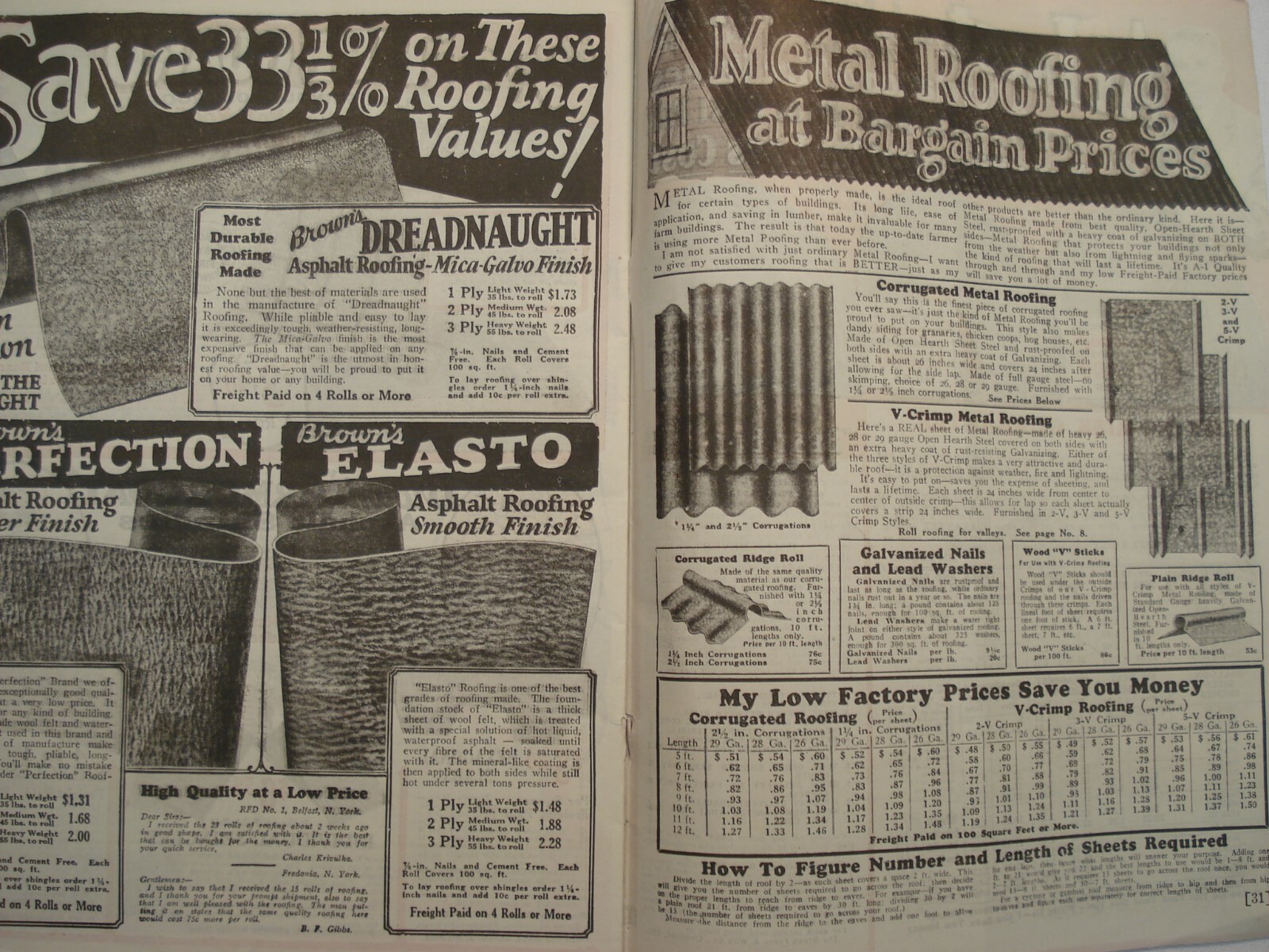 JIM BROWN&rsquo;S 1928 NEW FALL BARGAINS CATALOG BROWN&rsquo;S FENCE & GATE CLEVELAND OHIO