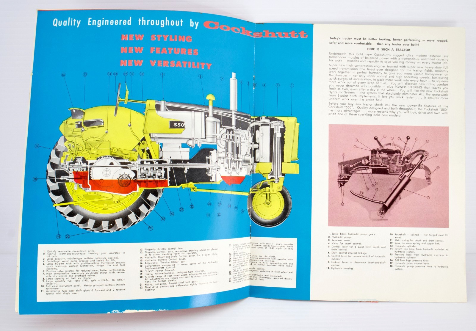 Vintage Cockshutt Tractor Sales Brochures Lot of 3
