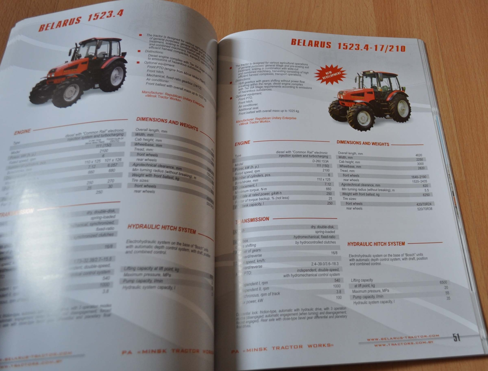 2011 MTZ Belarus Tractor Model Range Agricultural Machinery Brochure Prospekt EN