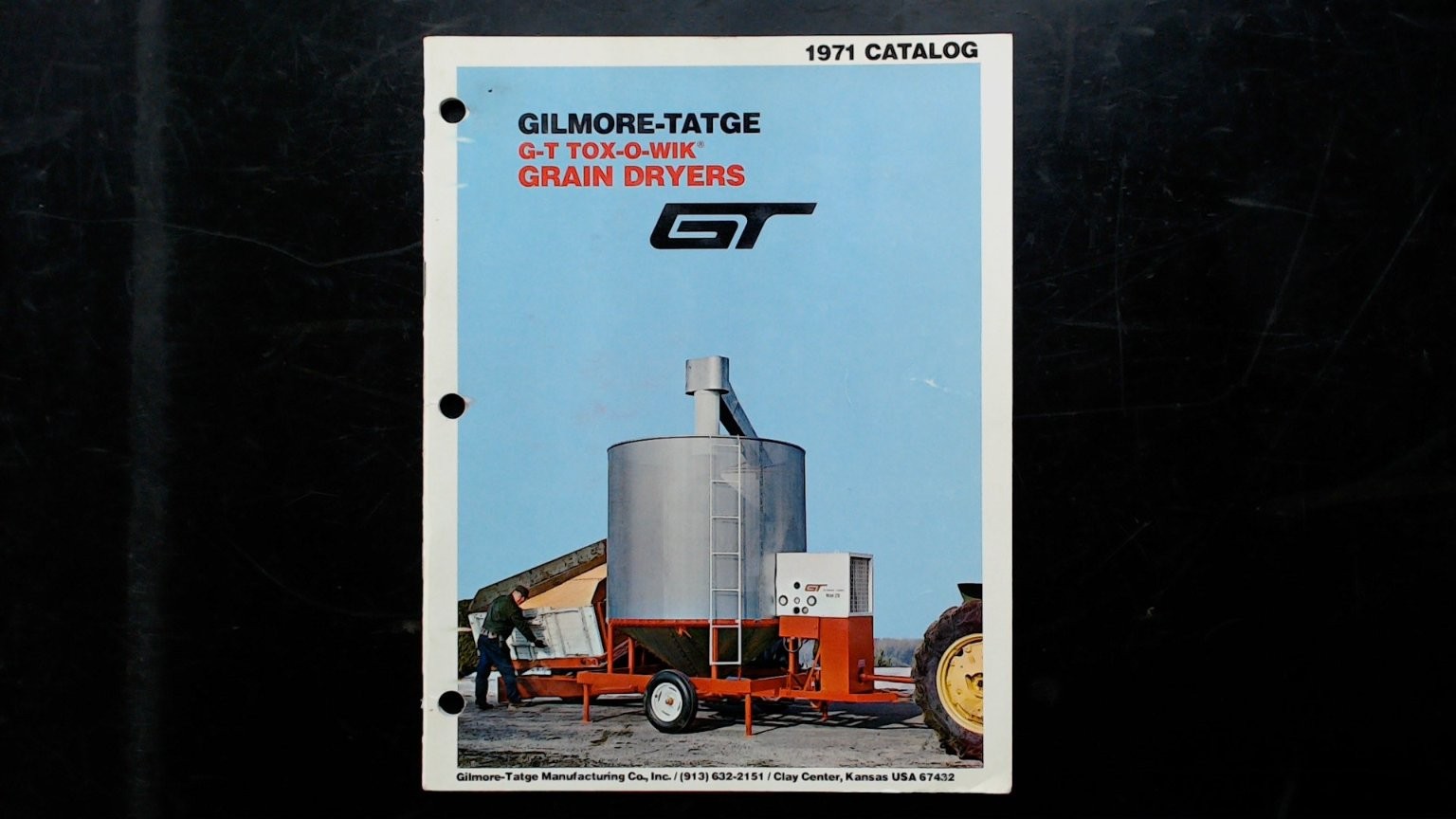 Gilmore-Tatge 1971 Brochure Grain Dryers Agricultural Catalog Vintage