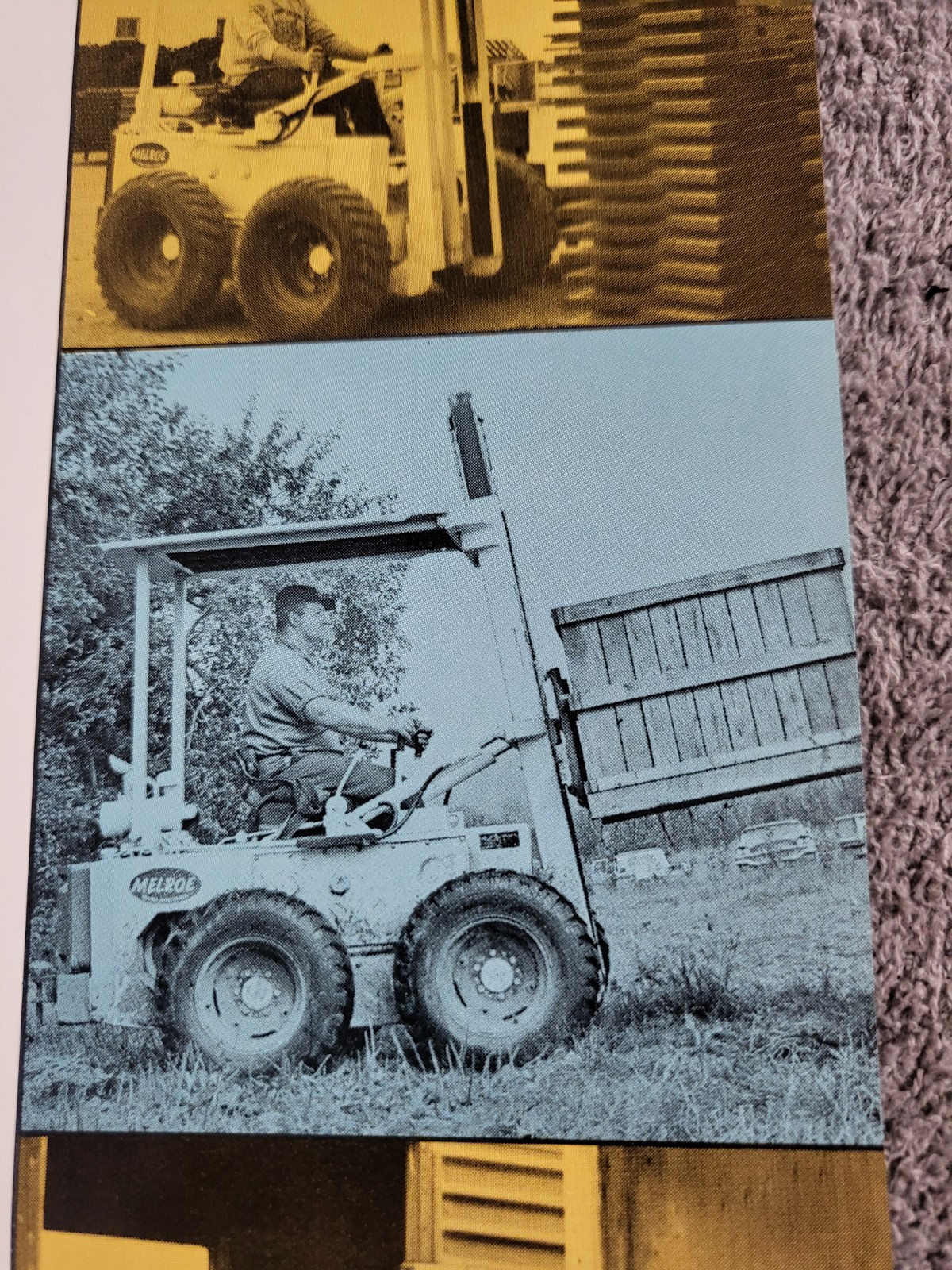 Vintage 1971 BROCHURE Melroe Bobcat Skid Steer Loader Fork Lift 500VL & 600VL