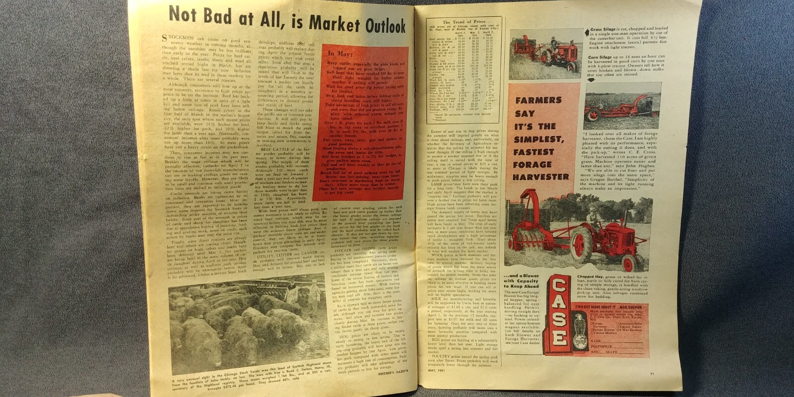 3 AG Booklet 1946 Hereford Sale Quinter Kansas 1948 Oakley Breeders Gazette 1951