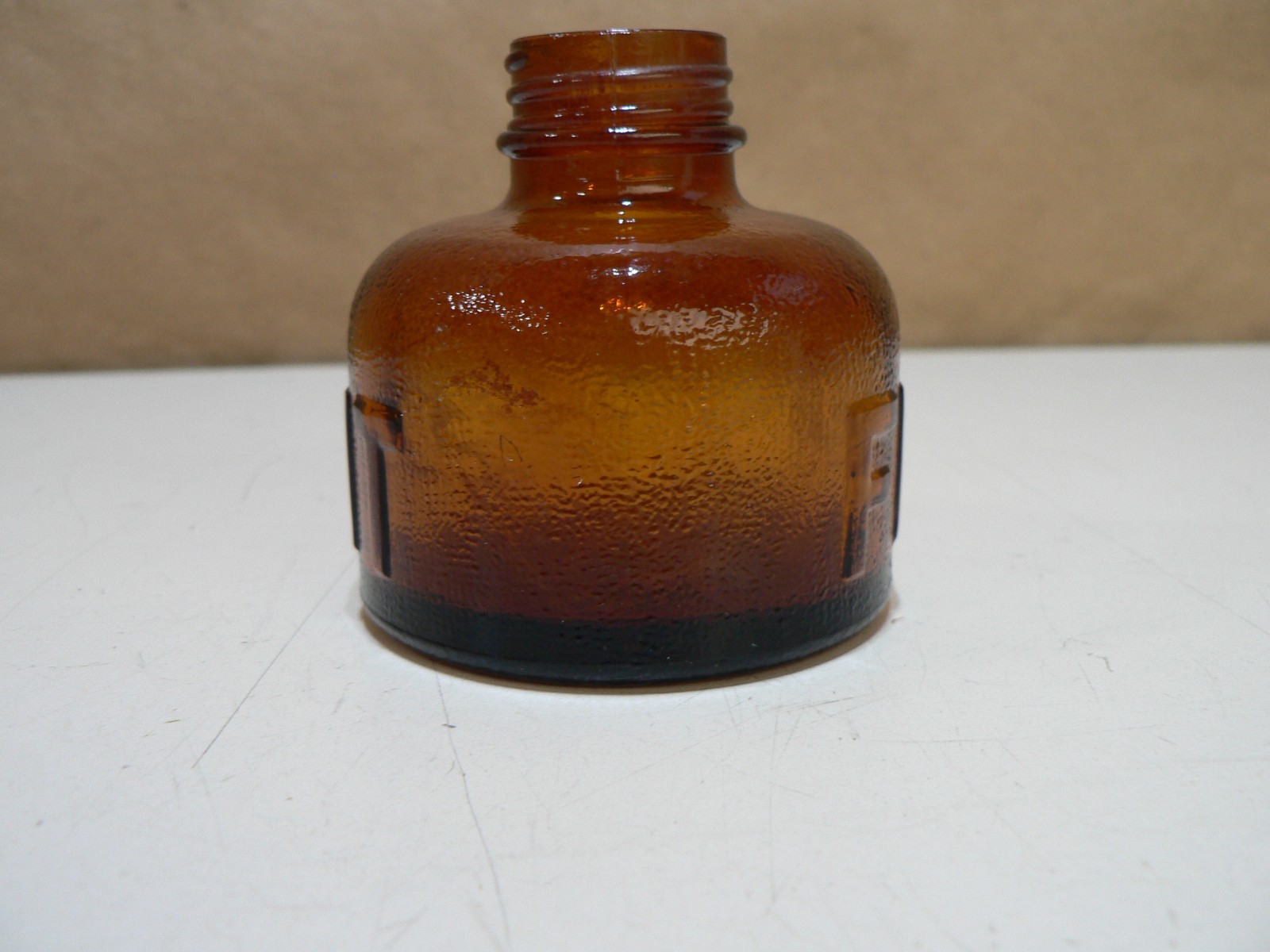 Vintage Flit Sprayer Brown Glass Container Only Awesome Condition
