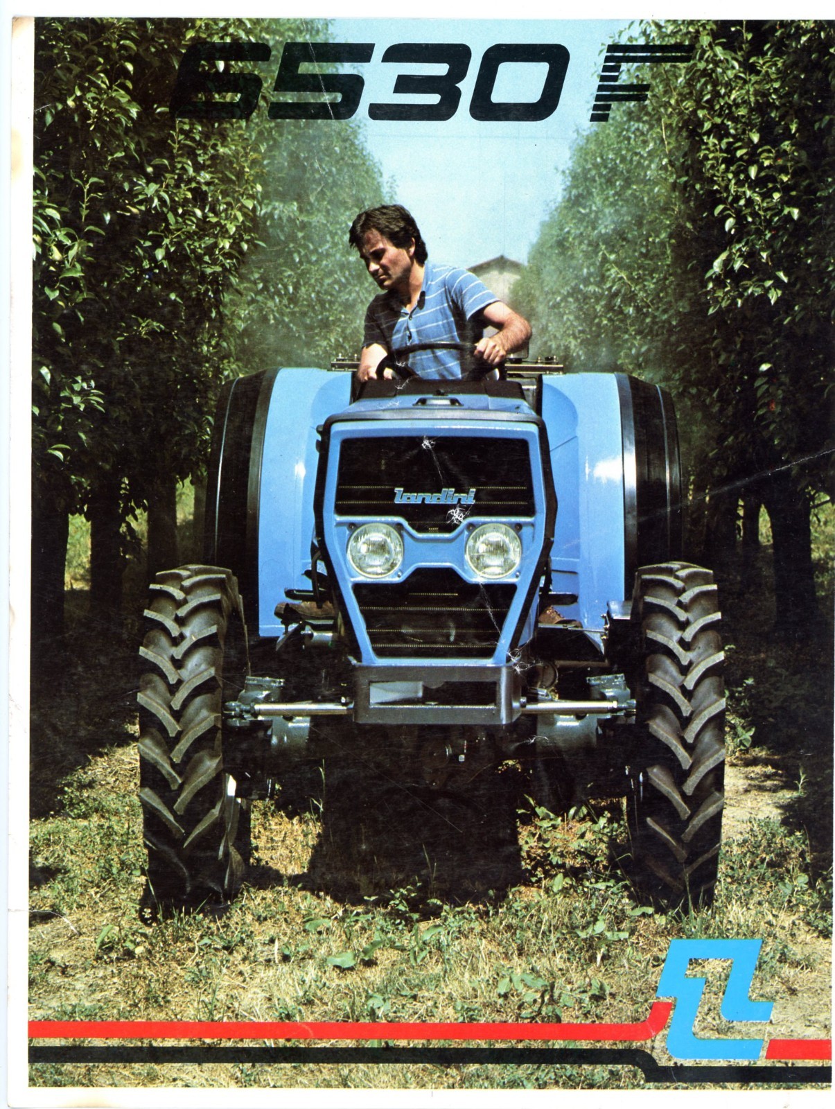Landini 6530F 2/4 Wheel Drive Tractor 1985 sales brochure