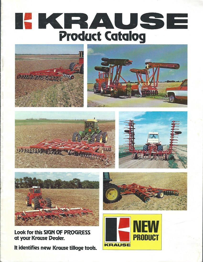 Farm Implement Brochure – Krause – Product Line Overview – 2 items (F3949)
