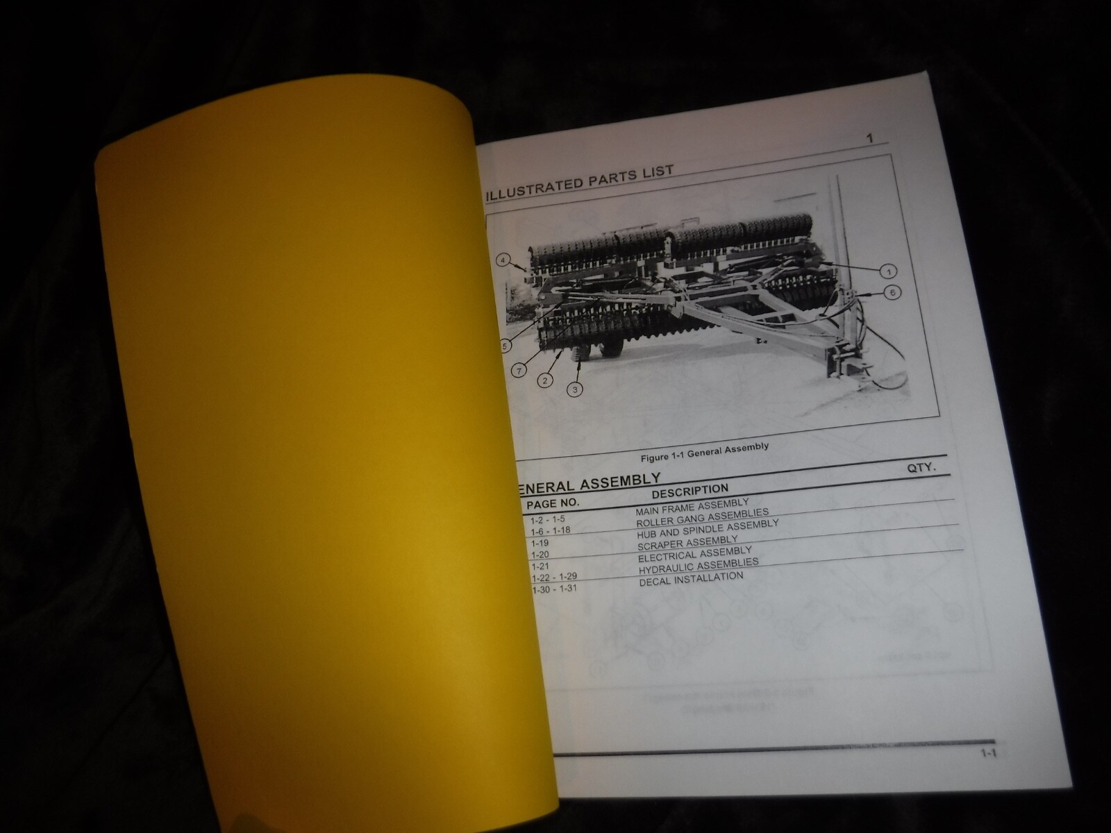 LANDOLL MODEL 3130 SERIES WING PACKER PARTS LIST BOOK