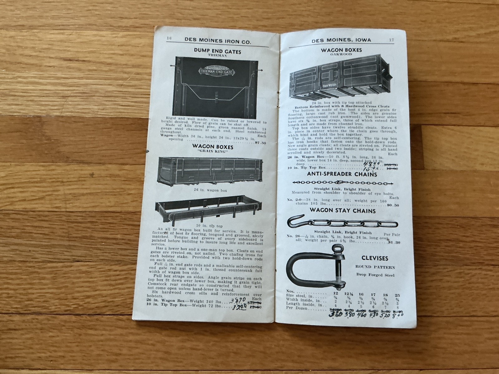 1931 Des Moines Iron Co Specialty Catalog W/Dealer Price List – Des Moines Iowa