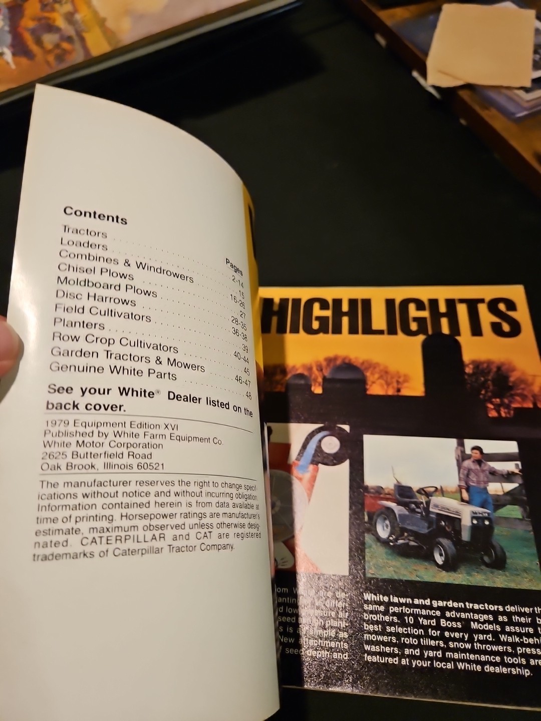 1979 White Farm Equipment Catalog Tractor