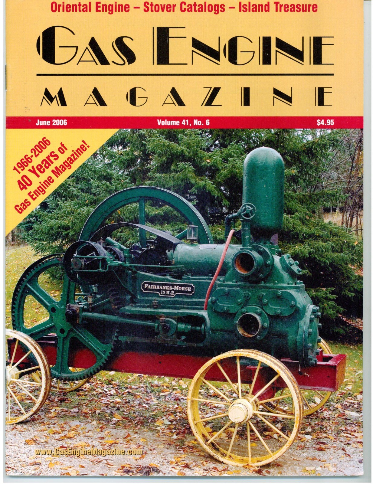 Stover Catalogs, Reid Line Shaft Engine, 15 HP Fairbanks Morse, Lunkenheimer