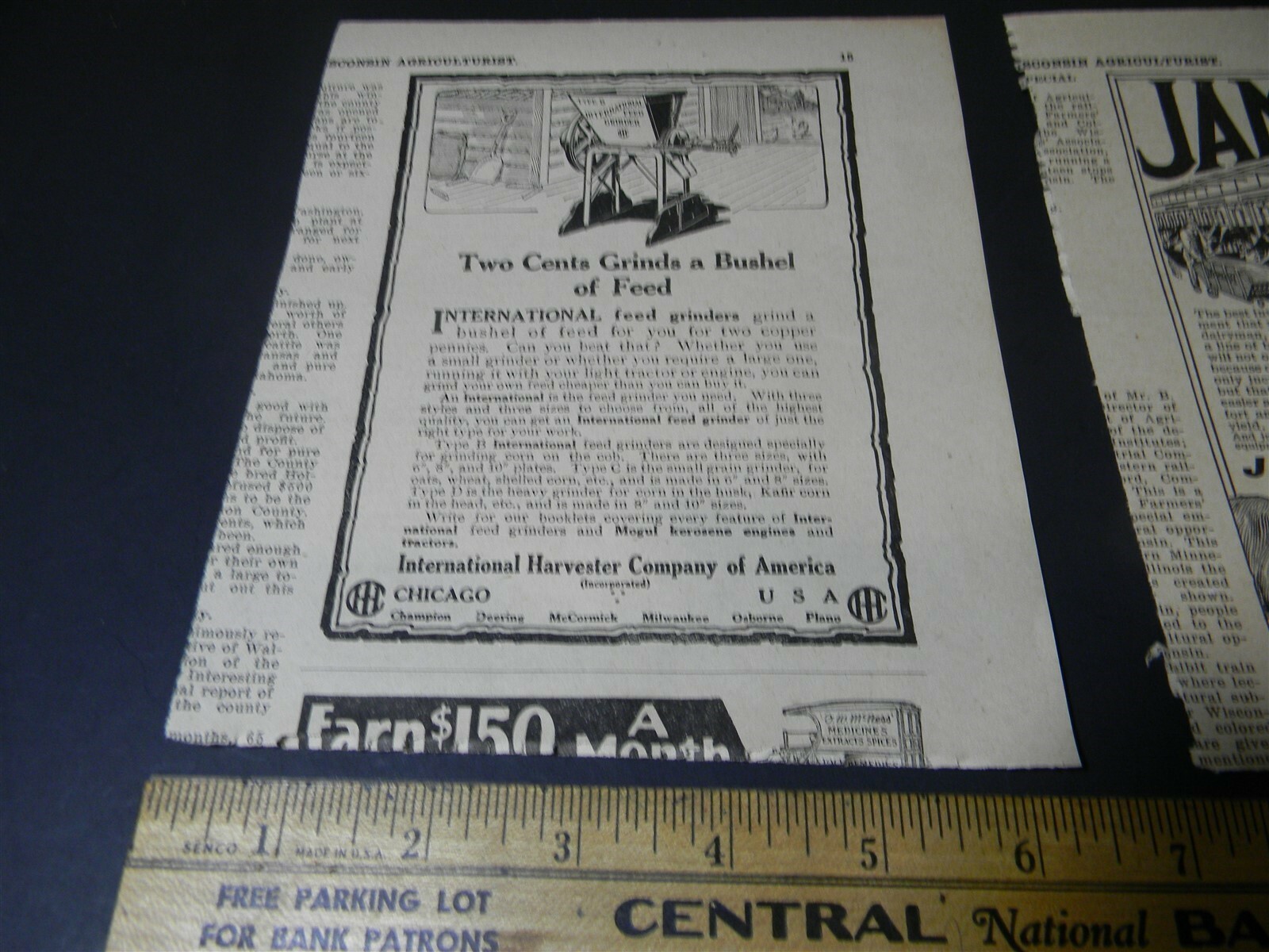 Vintage 1910s Farm Implement Ad Lot Of 4 Man Cave Print Ad 5E1