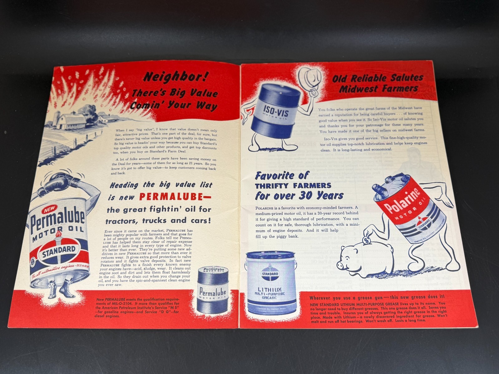 1976 Standard Oil Farm Record Book Howard Peters – Michigan