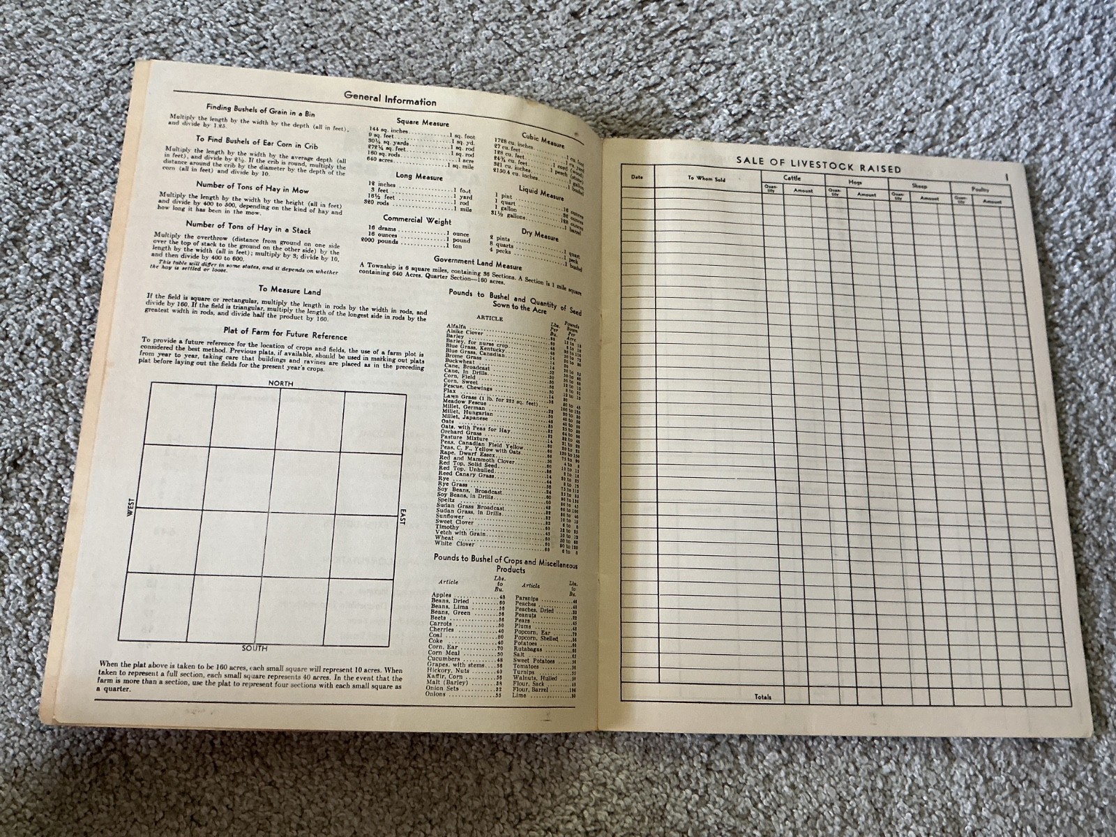 Vtg. Farm Acct. Record Book Valley Maid Dairy Products, Le Sueur, Minnesota