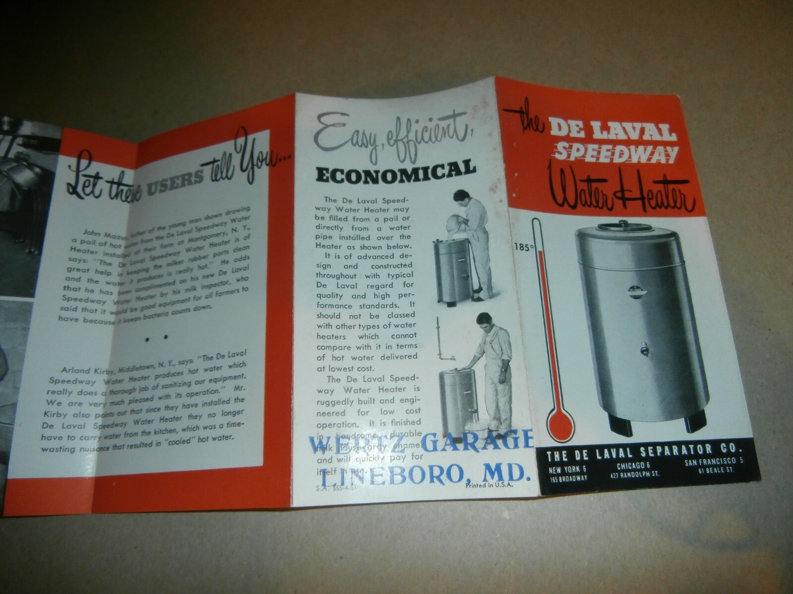 De Laval Speedway Milker Water Heater Separator Rubber Plant Brochures Lineboro