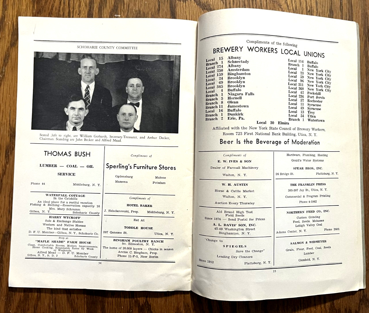 Dairy Farmers Union DFU 1940-41 Journal NYS Milk Plant & County photos local ads