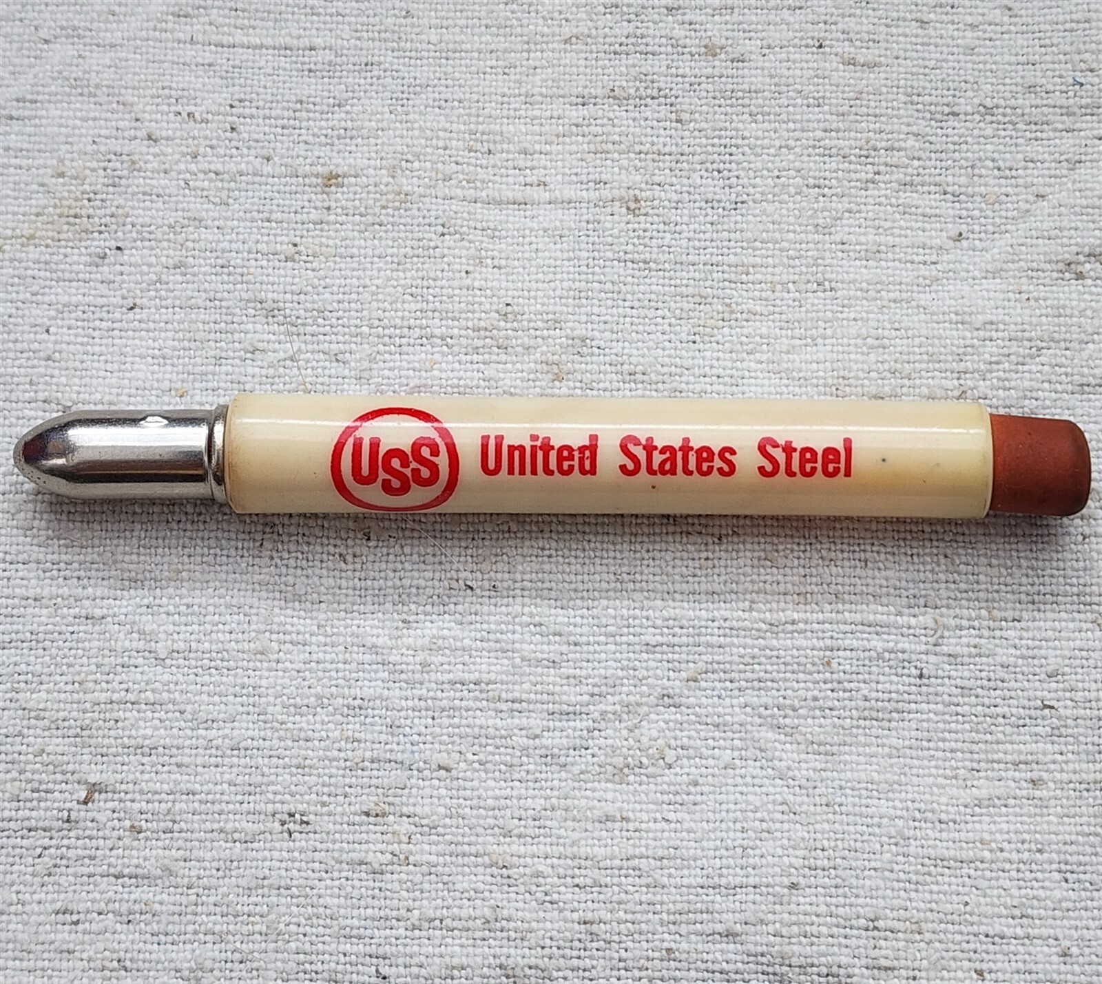 VINTAGE USS UNITED STATES STEEL AND FERTILIZERS BULLET PENCIL USA