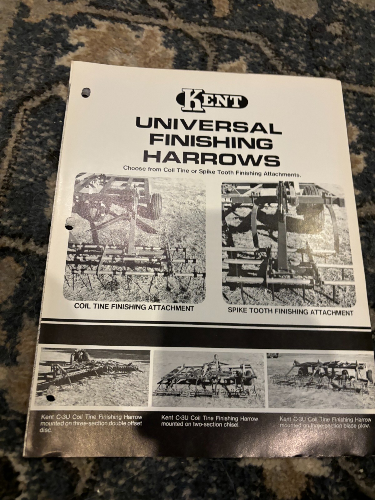 Kent Universal Finishing Harrows Brochure FCCA24