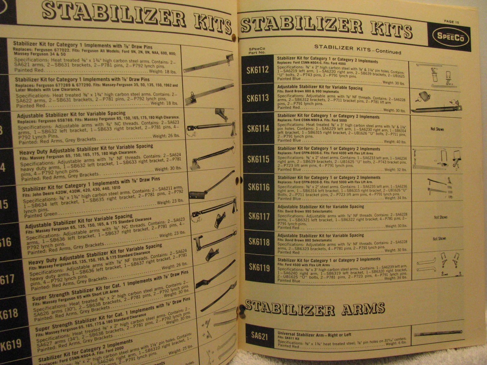 1970s SpeeCo Tractor Necessities and 3 Point Linkage Equipment Catalogue 24 Page