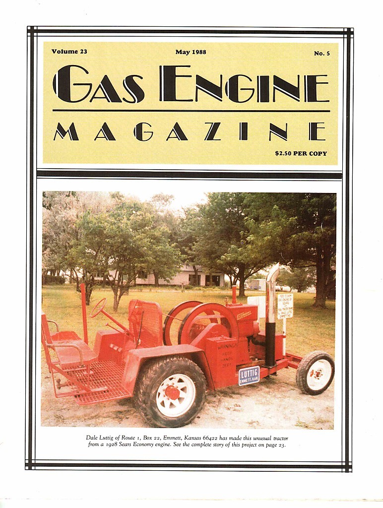 OHIO Tractor, Lanz Bulldog, Cavanaugh Darley Engine, Gas Engine Magazine