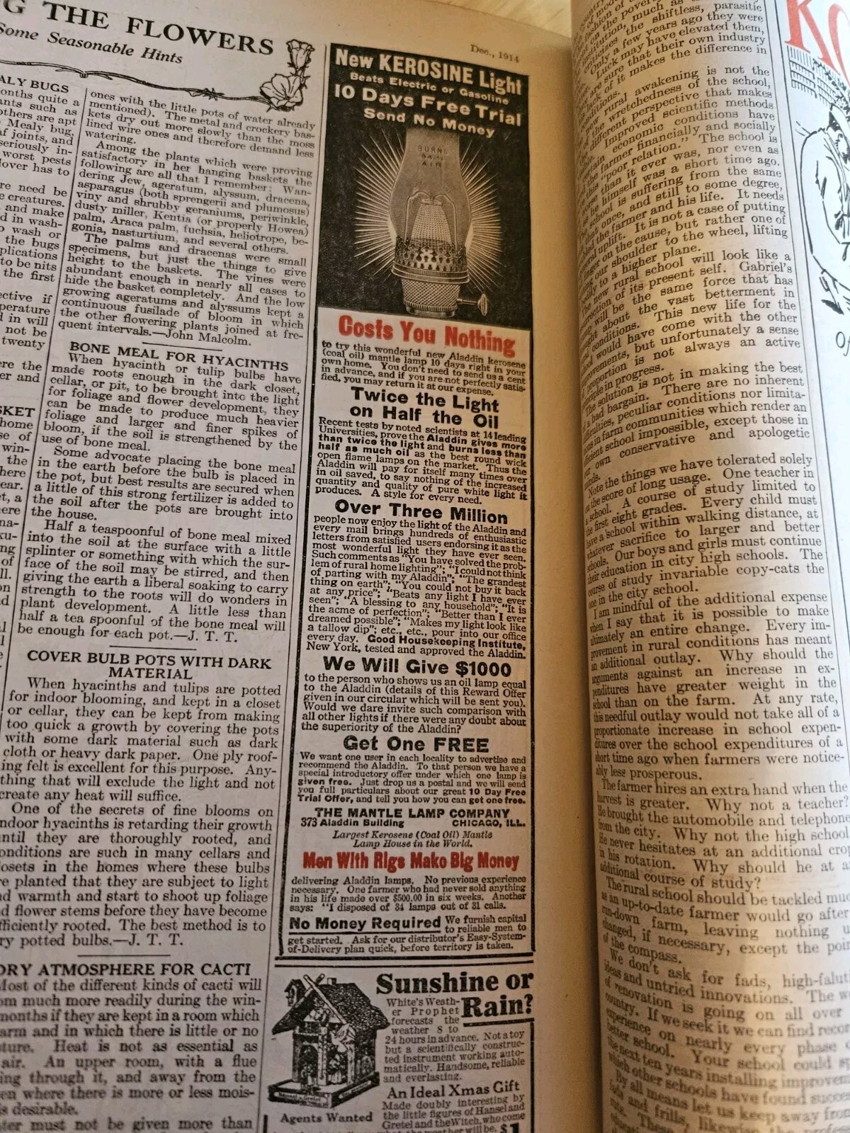 Vintage 1914 Successful FARMING Magazine 12 Months Bound DES MOINES IOWA