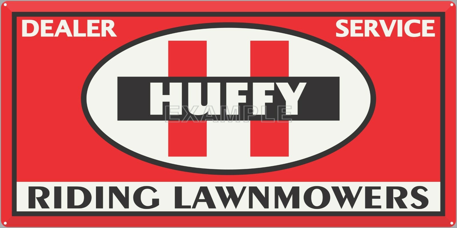 HUFFY LAWN GARDEN TRACTORS DEALER OLD VINTAGE SIGN REMAKE ALUMINUM SIZE OPTIONS