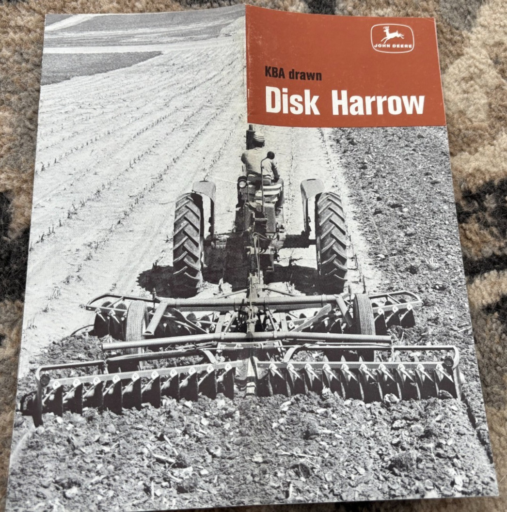 John Deere Large KBA Disk Harrows For 1966 Brochure AMIL26