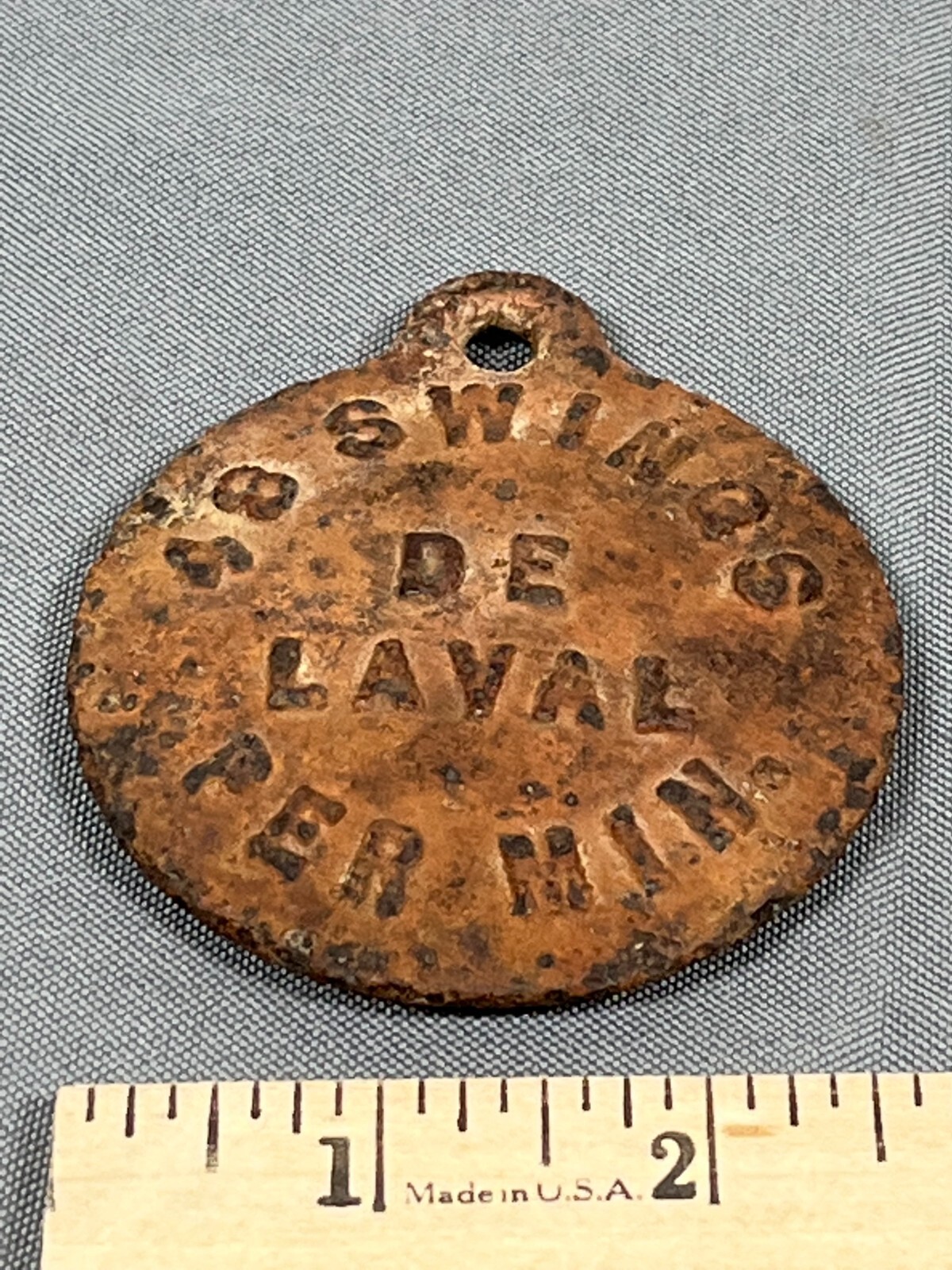 Vintage De Laval Cast Iron Cream Separator Timing Pendulum 48 Swings