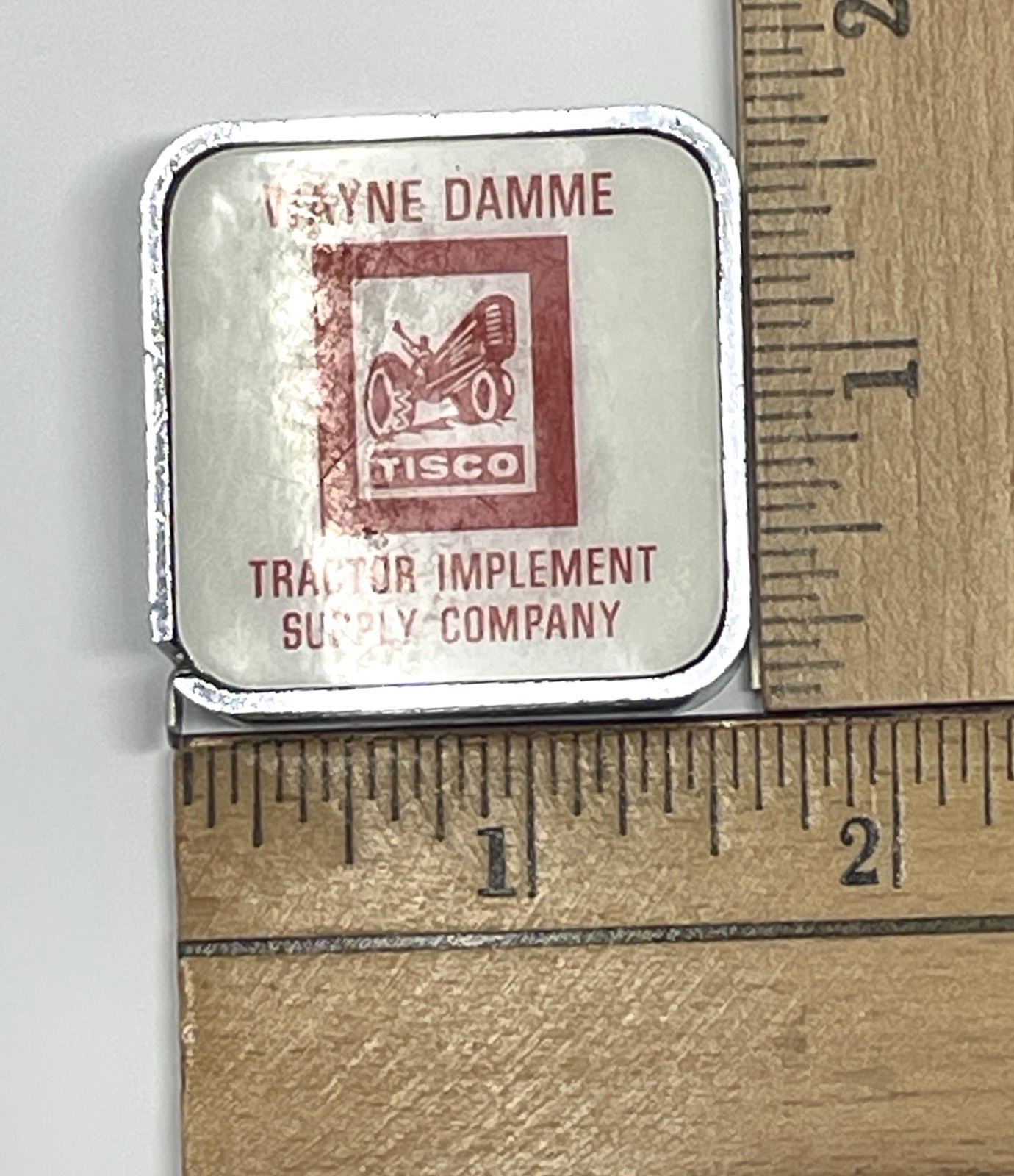 Vintage TISCO Tractor Implement Supply Company Barlow Pocket Tape Measure