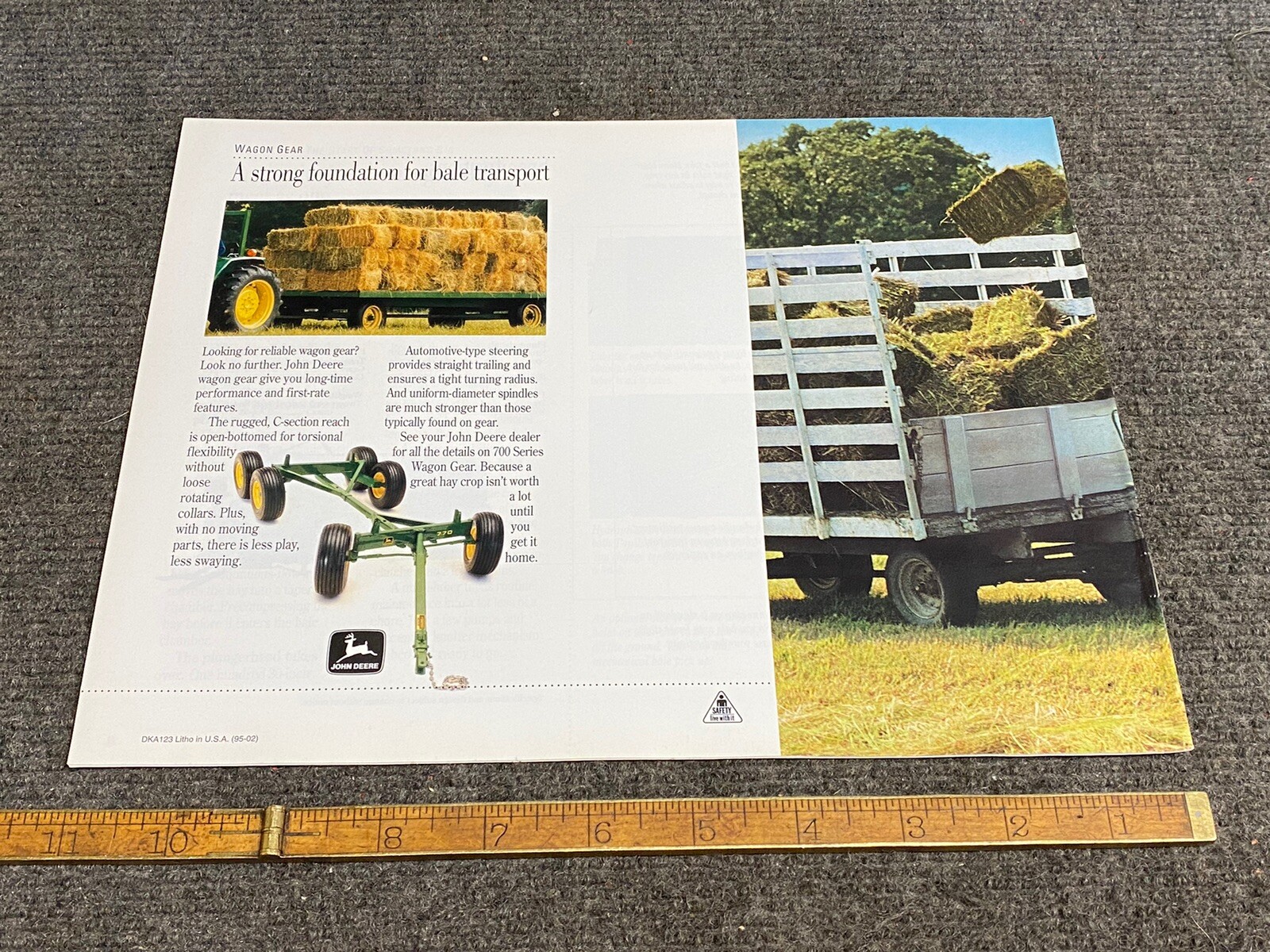John Deere Square Balers For 1995 Sales Brochure New 12 Pages