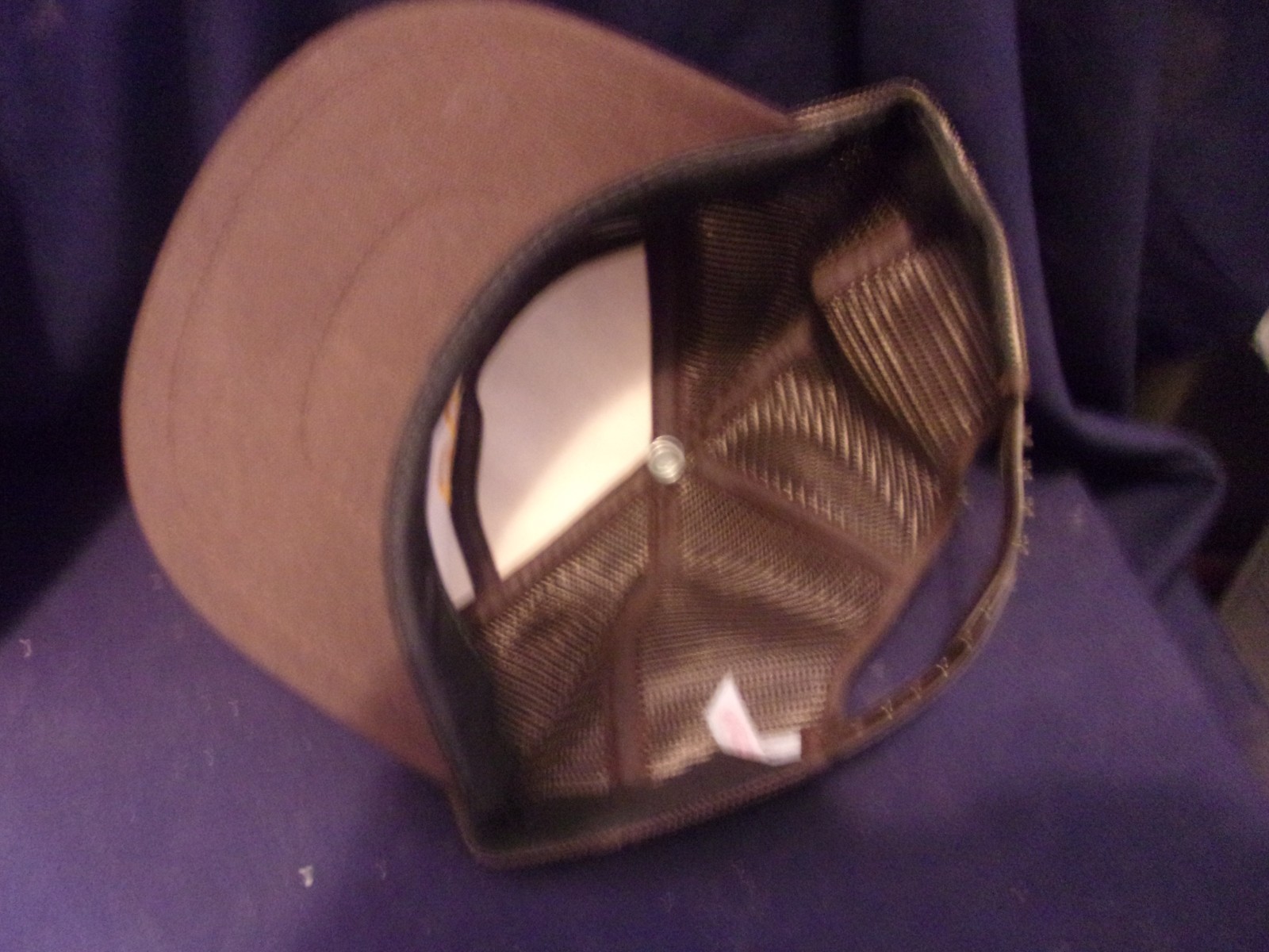 Vintage Sokota Corn Seed Mesh Back Snap Back Farmer Trucker Cap Gold Leaf Bill