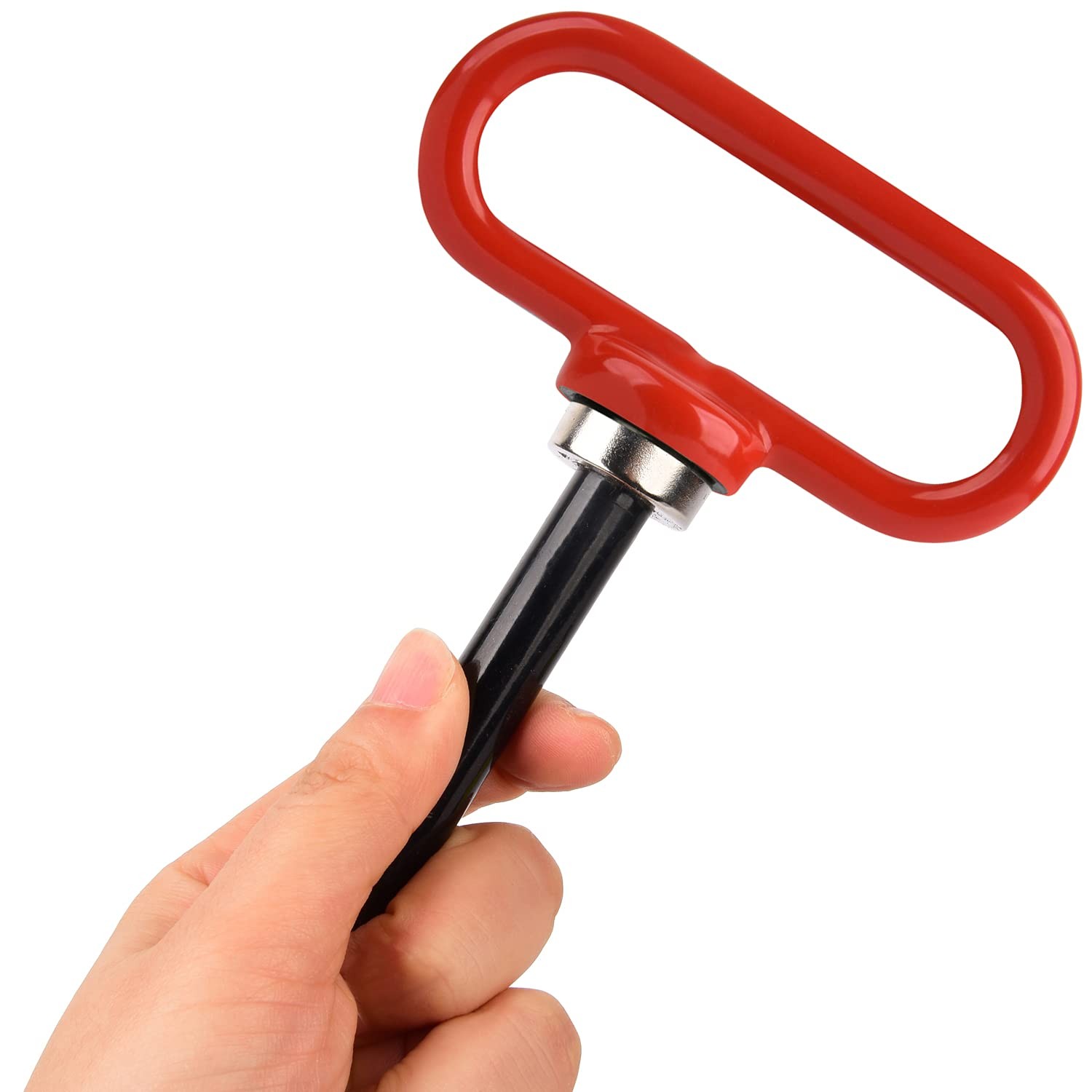 Mission Automotive Magnetic Trailer Hitch Pin 4mm x 25mm Red Neodymium One Hand