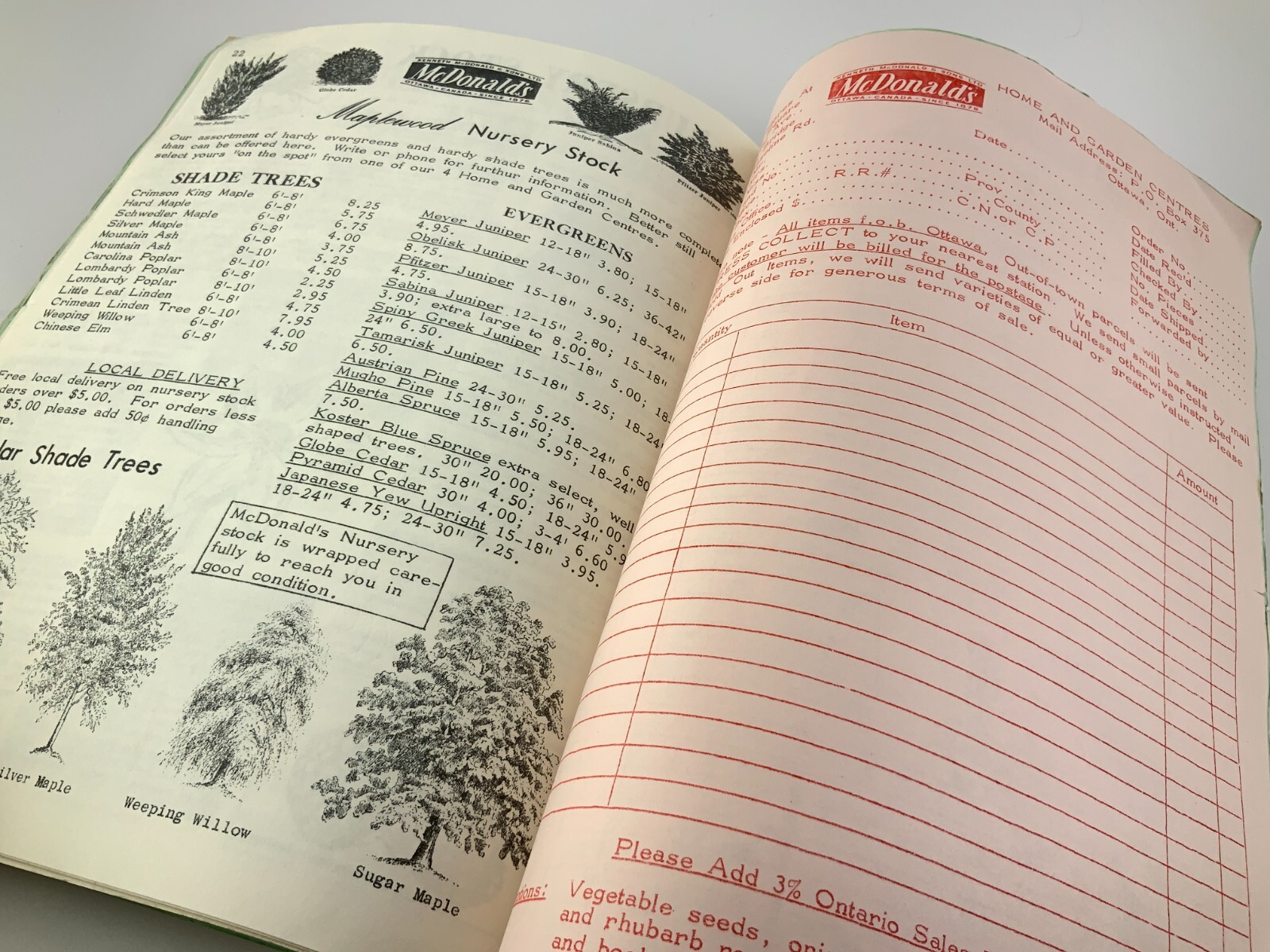 McDonald&rsquo;s Spring Garden Catalogue 1964 Seed Catalog Ottawa Canada EE629