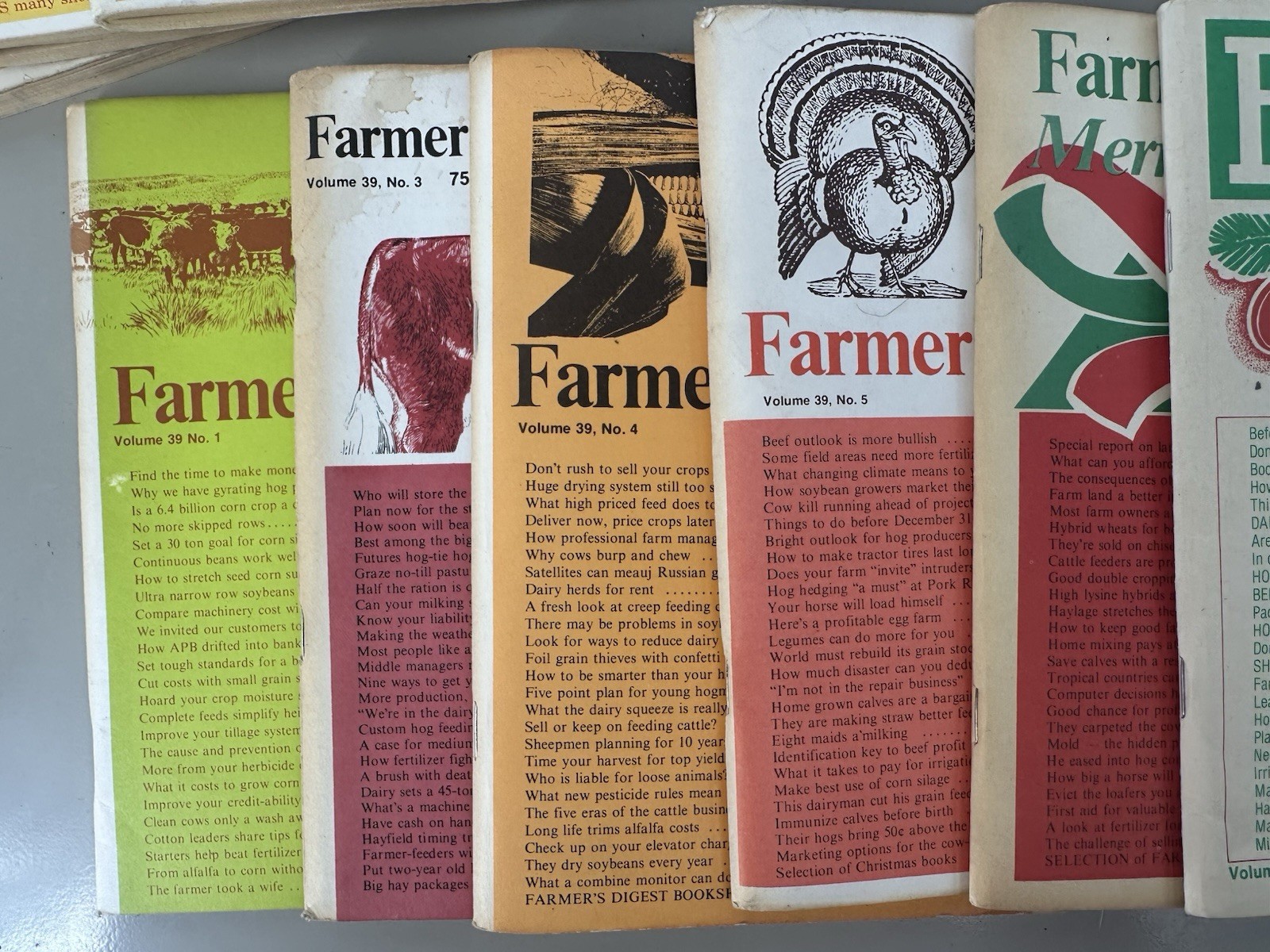 16 Farmers Digest Magazines 1975, 1976, 1988. Weather Plantain Fields Cows.