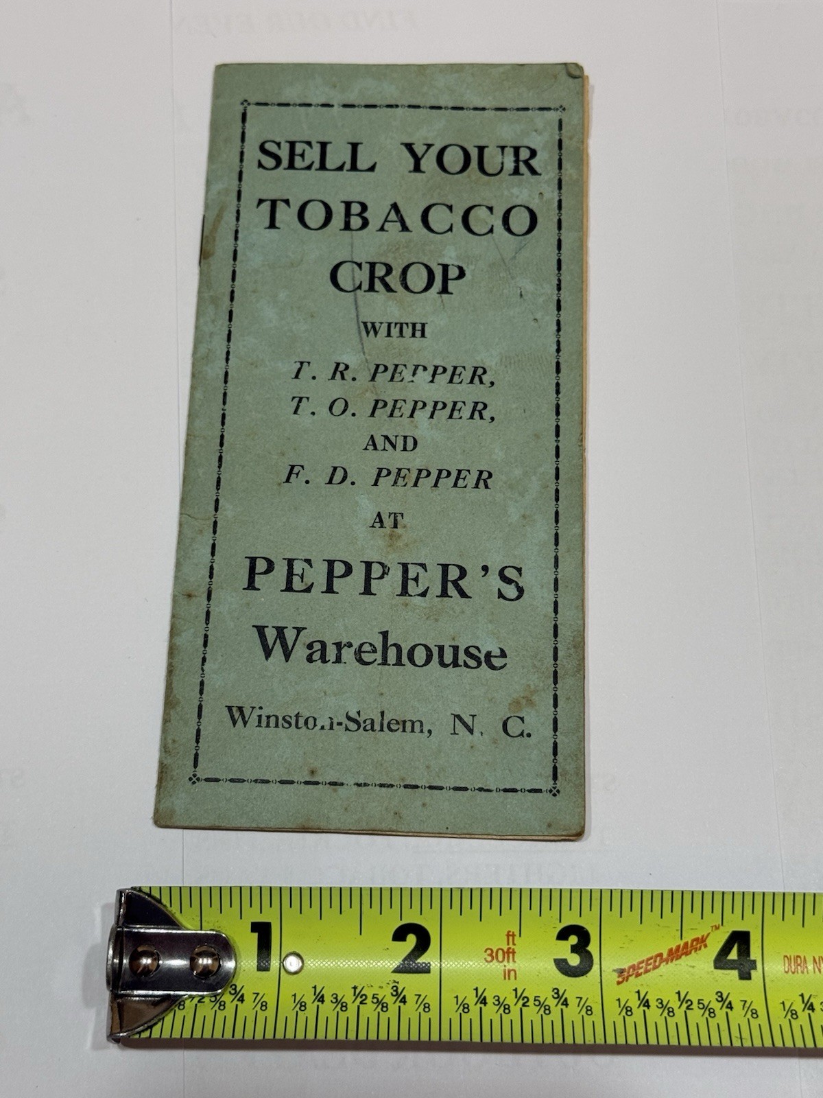 Tobacco Warehouse Books Peppers Growers Winston Salem NC Carolina 1931 1940 WS