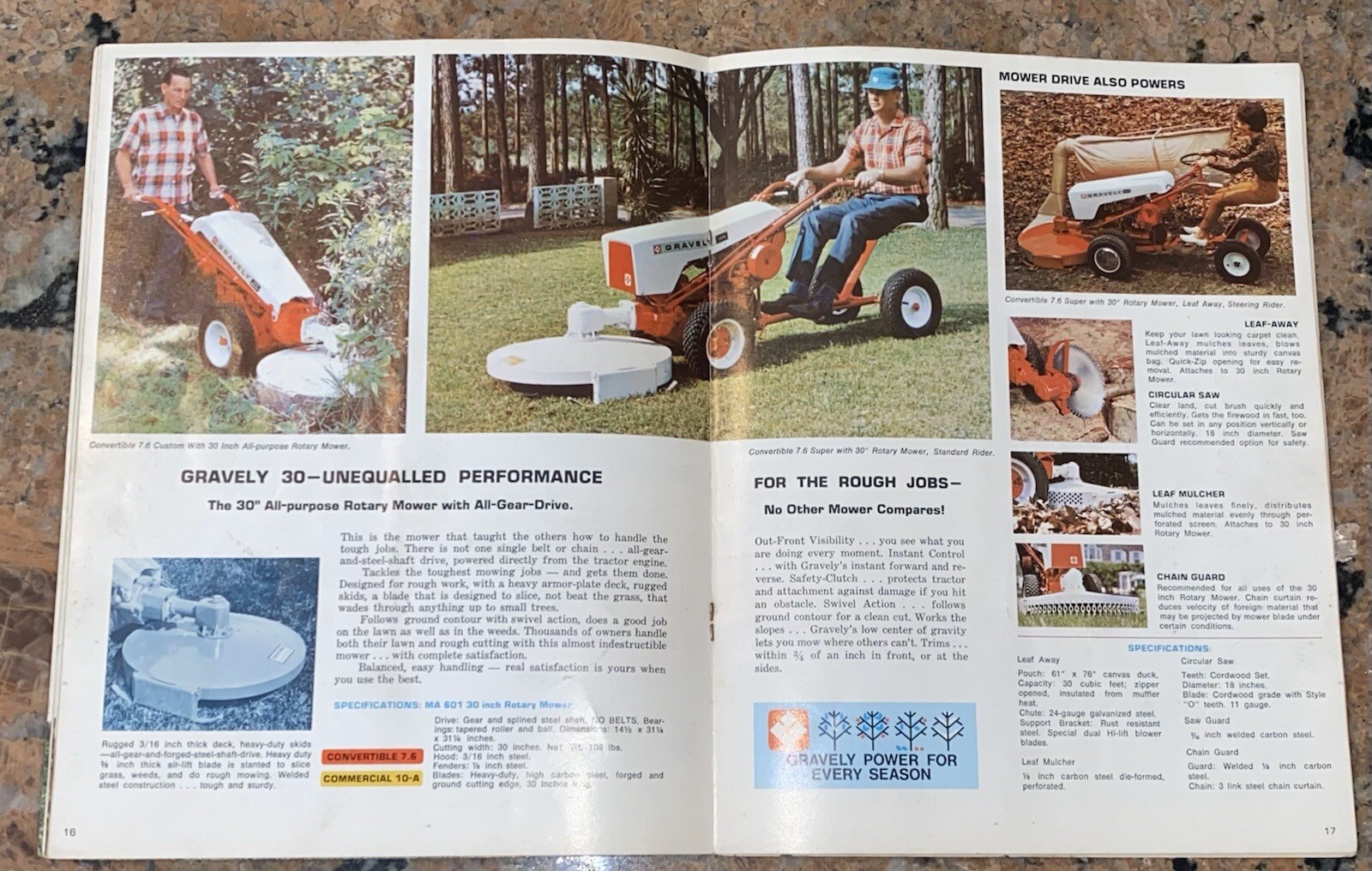1968 Gravely Real Satisfaction Brocedure 31 pages 8.5” x 11”