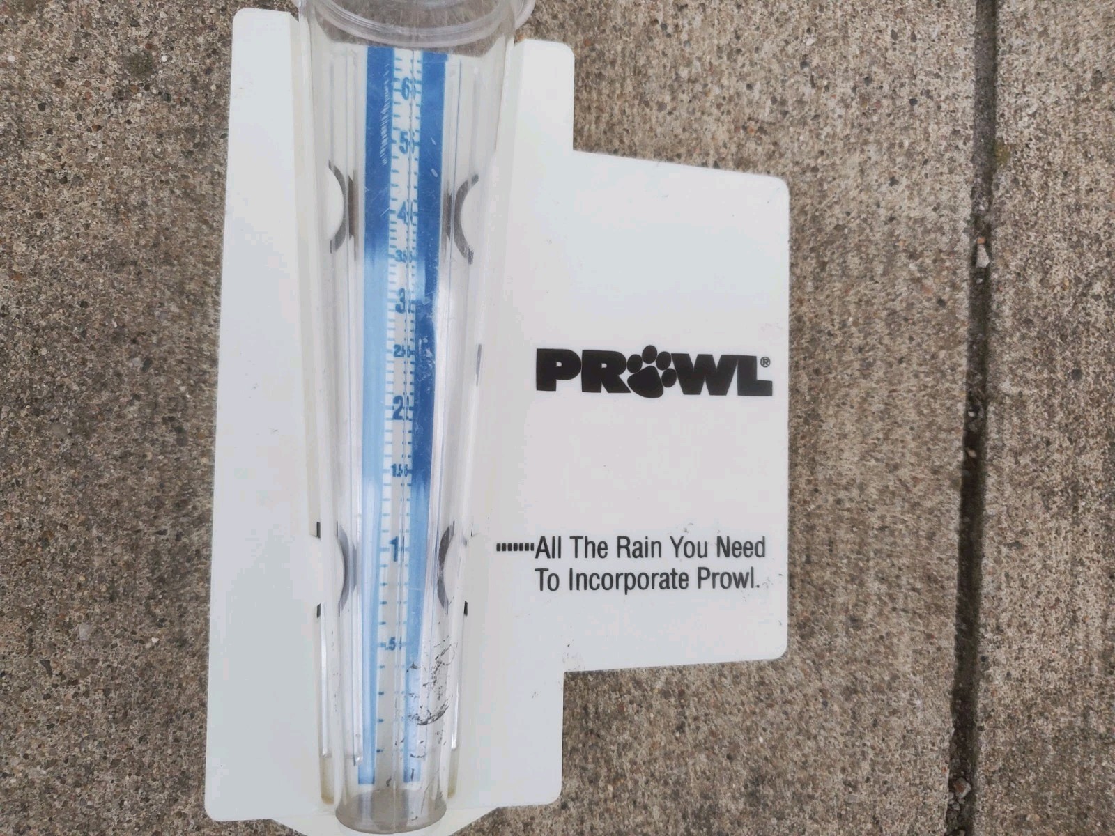 Plastic Rain Guage Prowl Farm Weed Herbicide Corn Soybeans