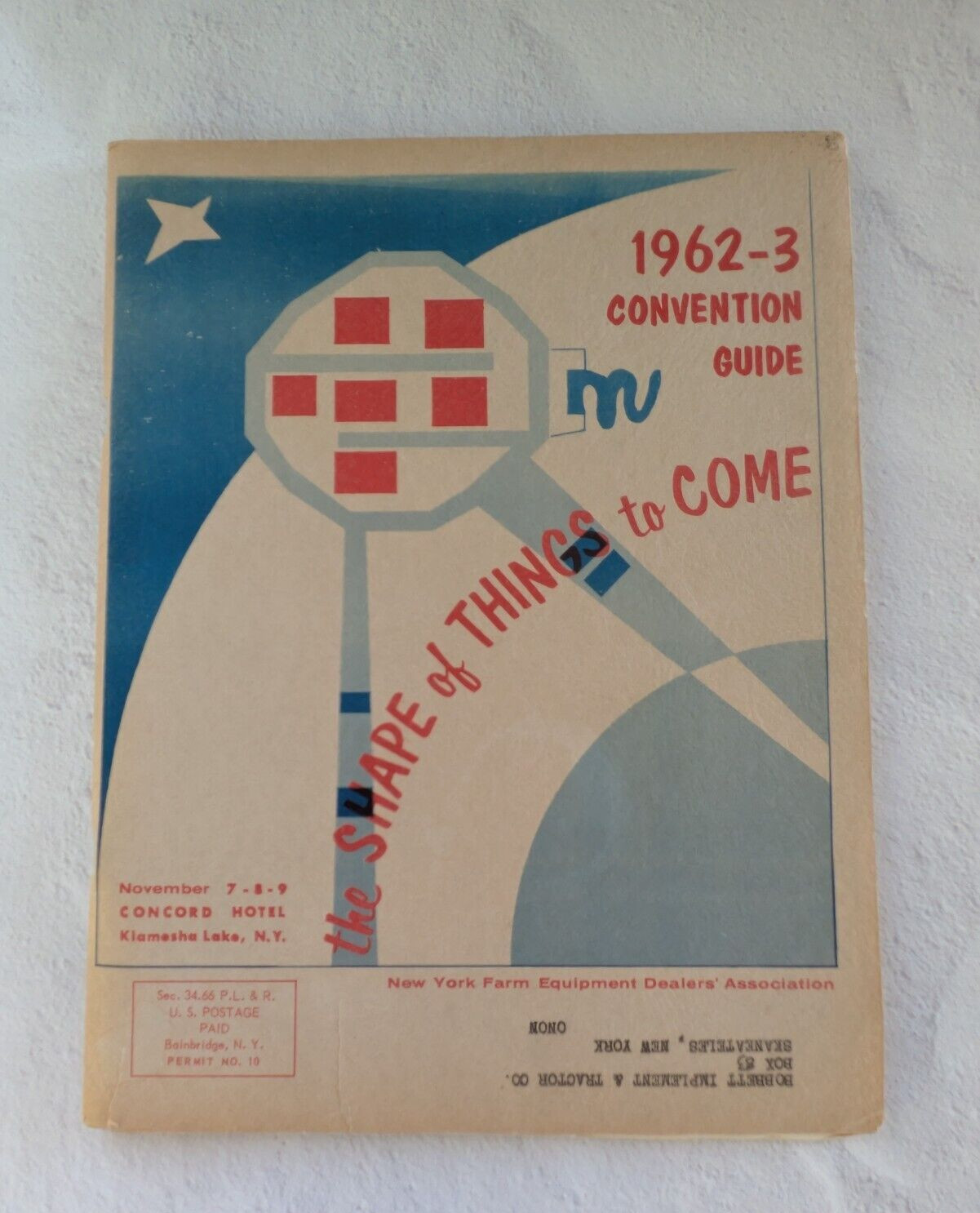 1962-63 New York Farm Equipment Dealers Association Convention Guide Concord
