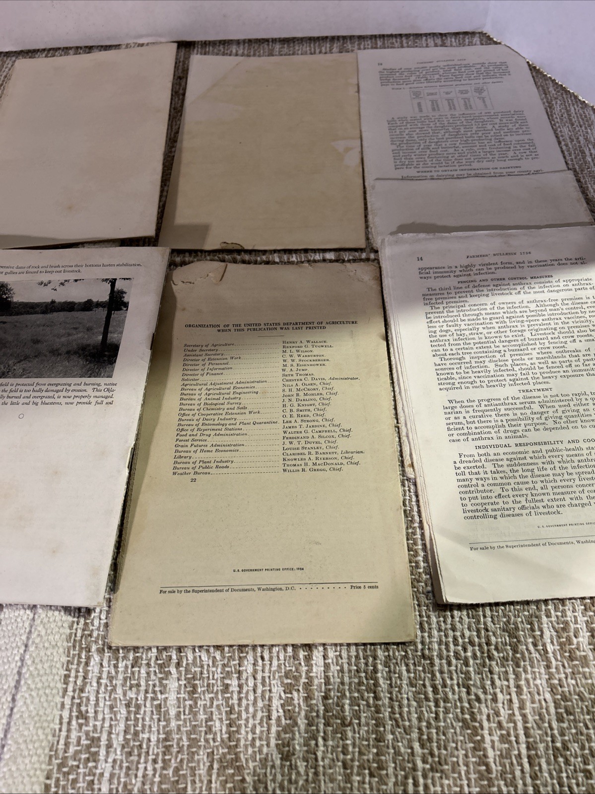 Lot Of 7 USDA 1930’s Farmers Information, Soil Defense, Dairy Farming More #4