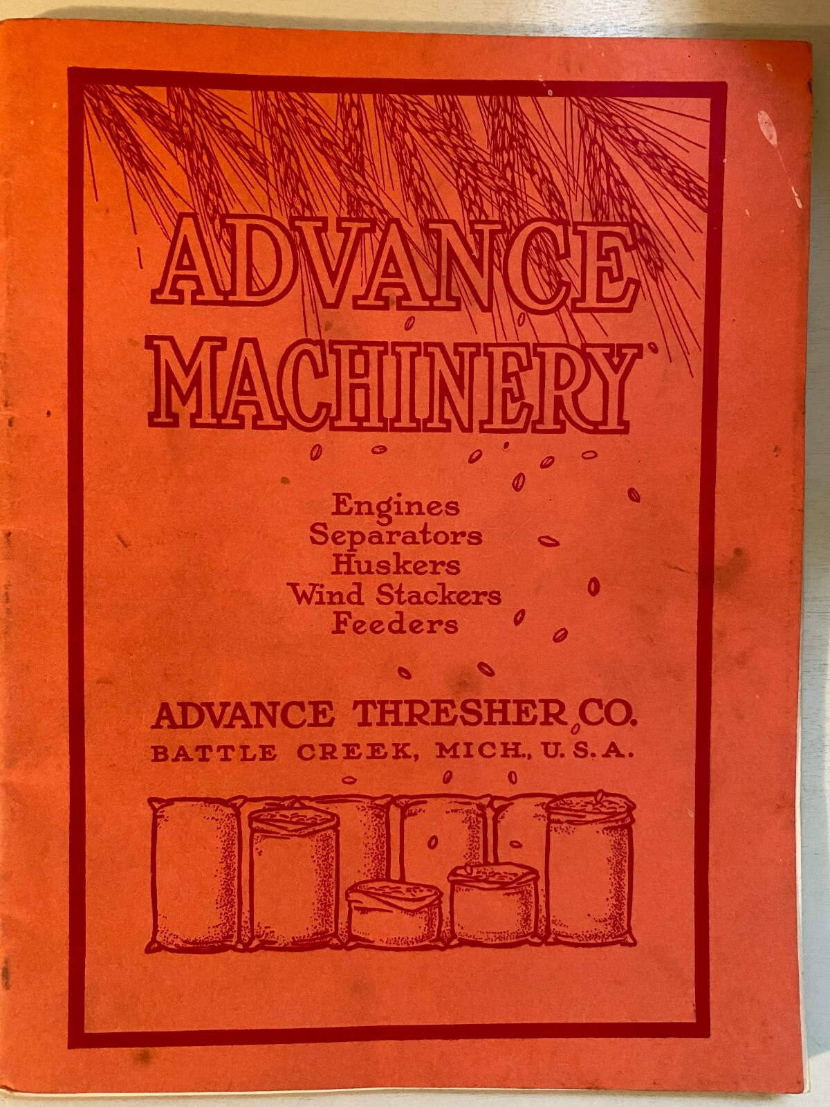 Advance Machinery – Advance Thresher, Co. Book