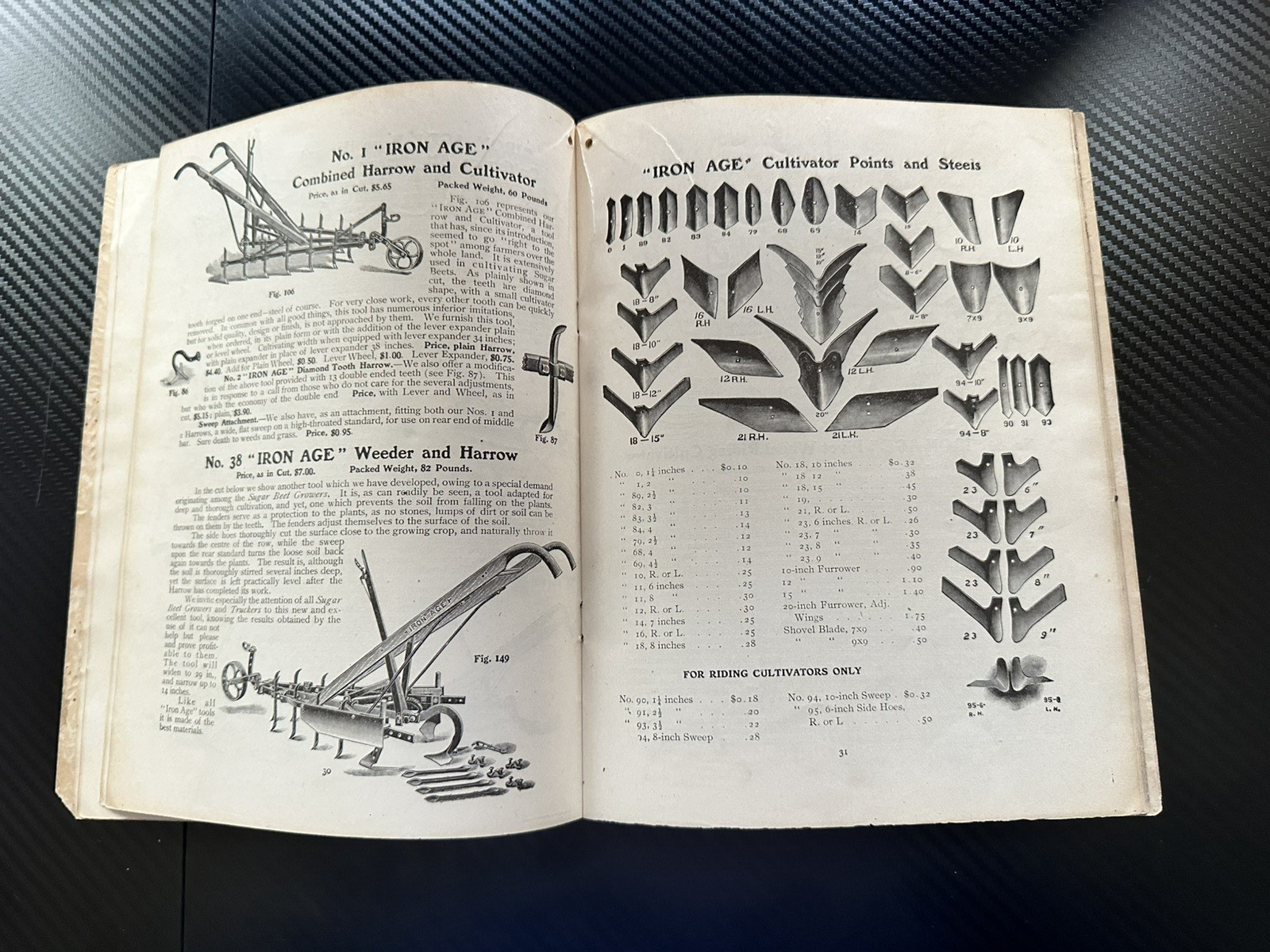 1906 IRON AGE Farm and Garden Implements ORIGINAL Catalog